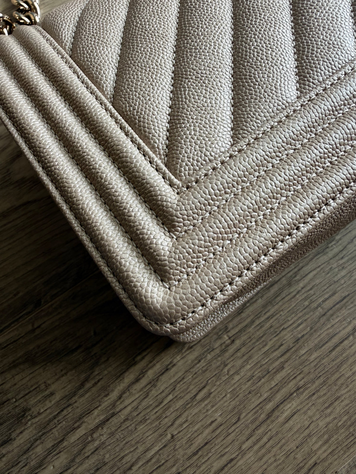 Chanel Pearlescent Medium Boy Bag