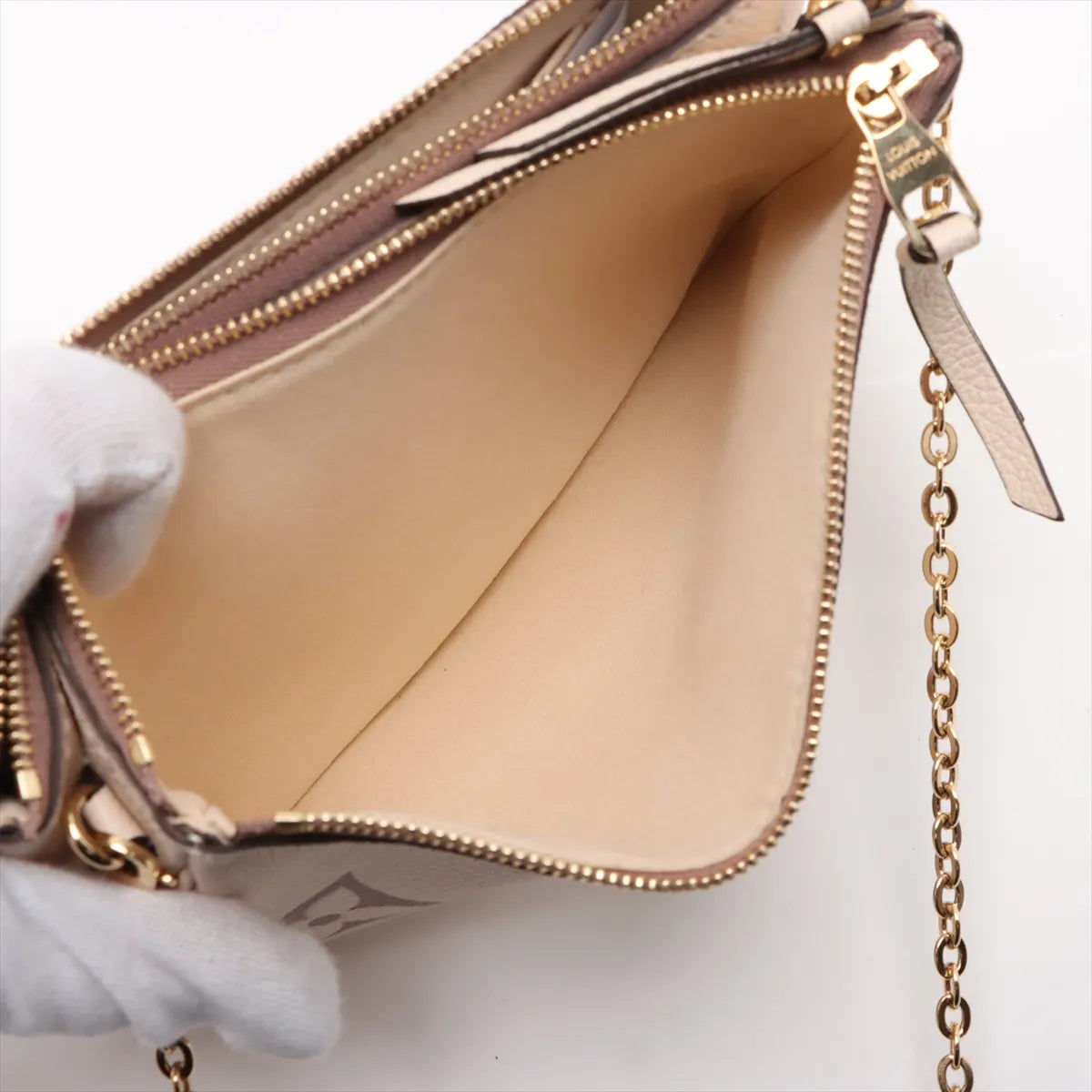 Louis Vuitton Monogram Empreinte Pochette Double Zip