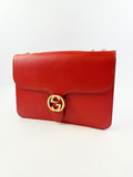 Gucci Interlocking Crossbody Red