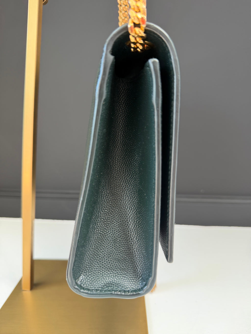 YSL Dark Green Crossbody