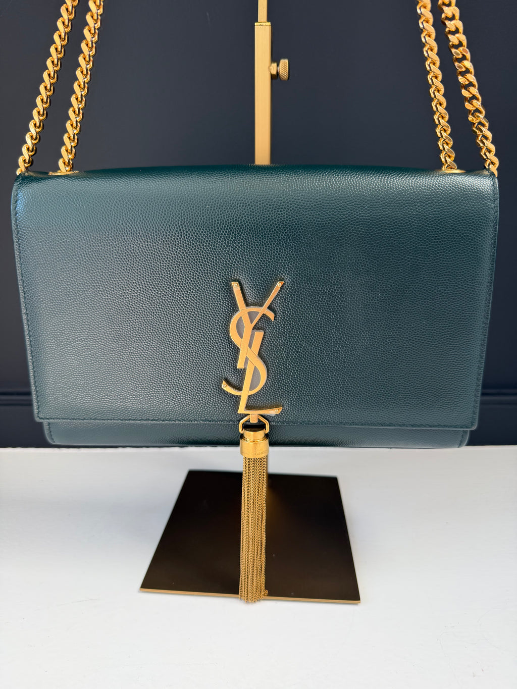 YSL Dark Green Crossbody