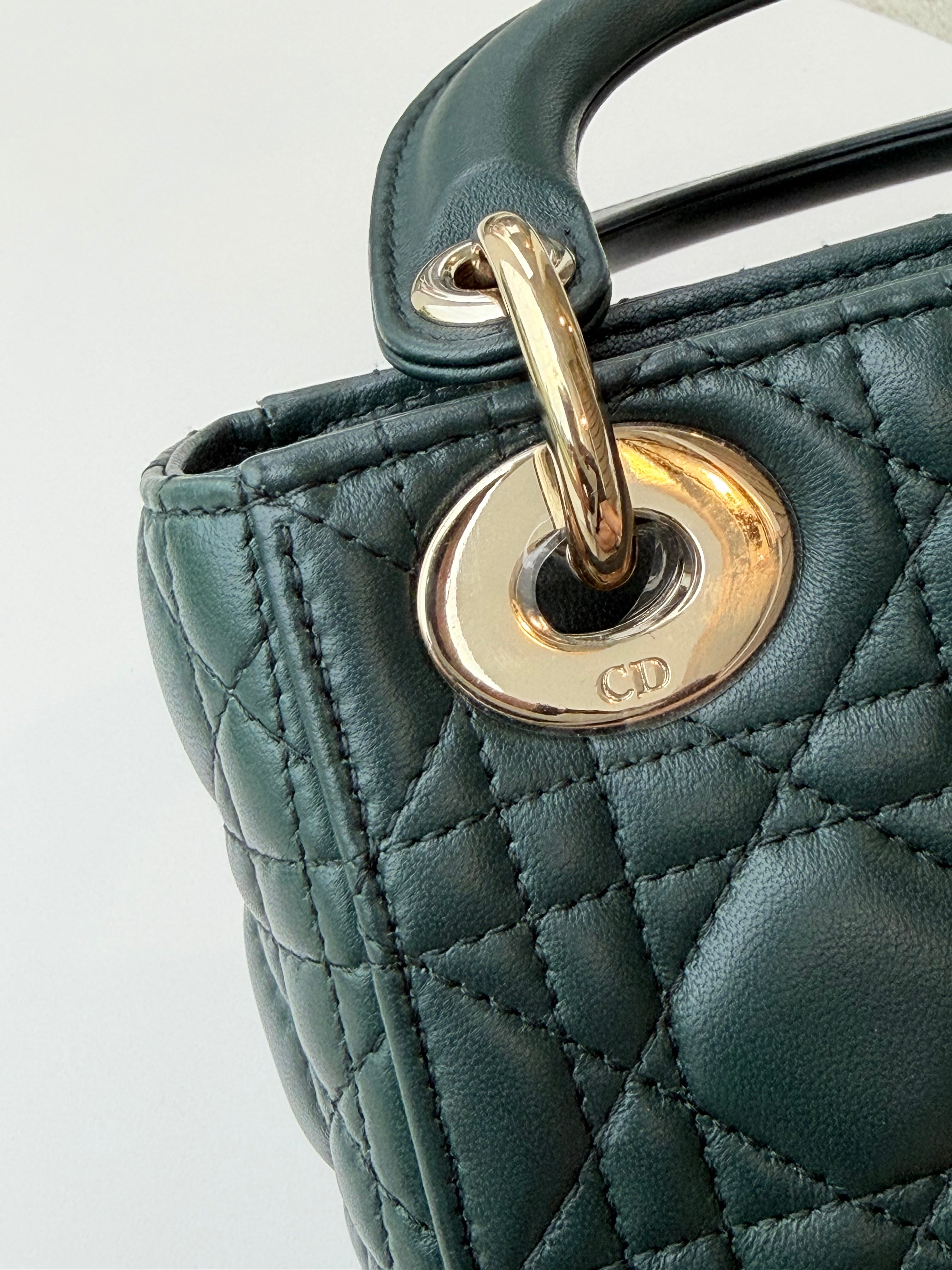 Christian Dior Mini Lady Dior Green