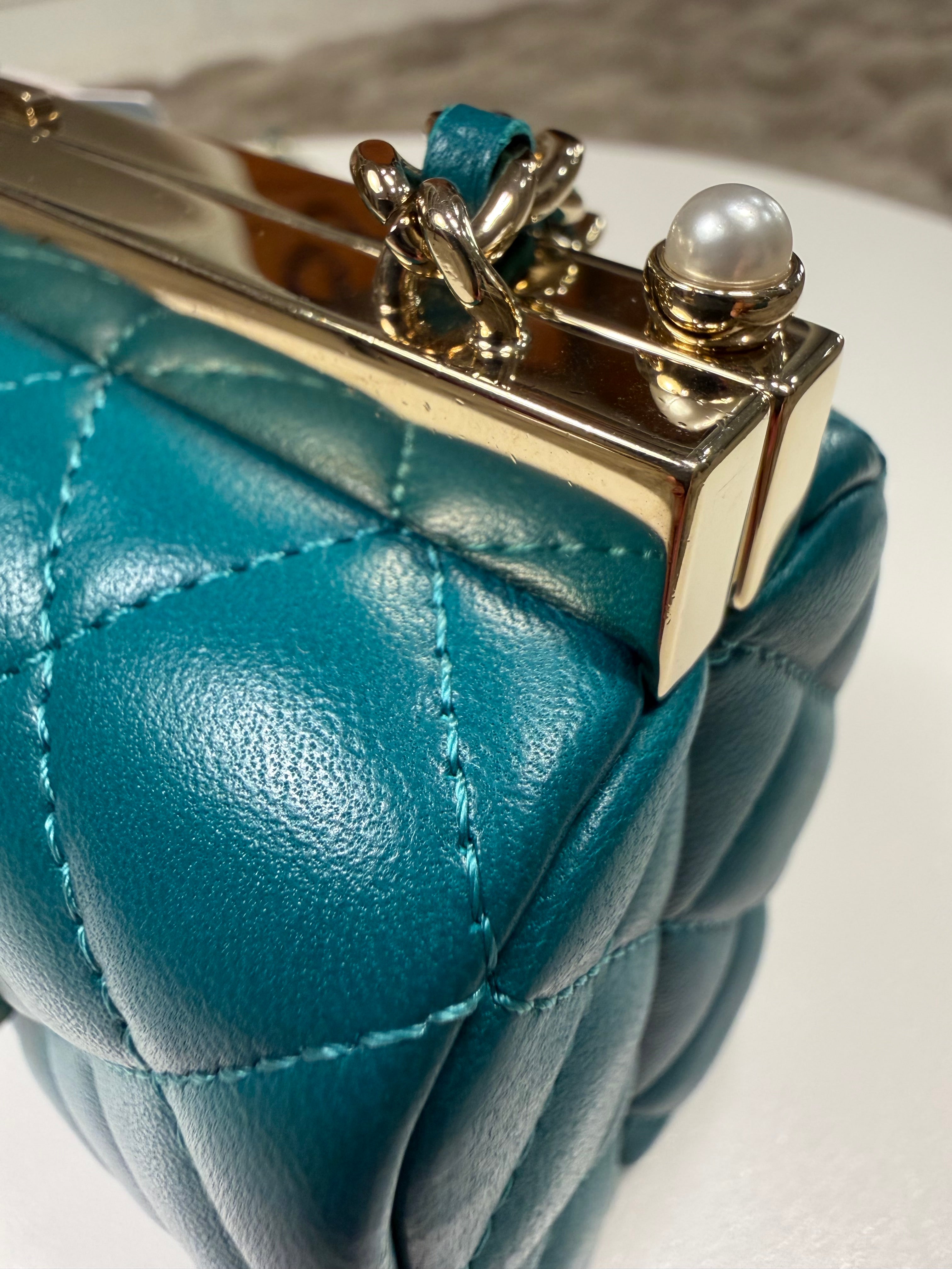 Chanel Pearl Teal Crossbody
