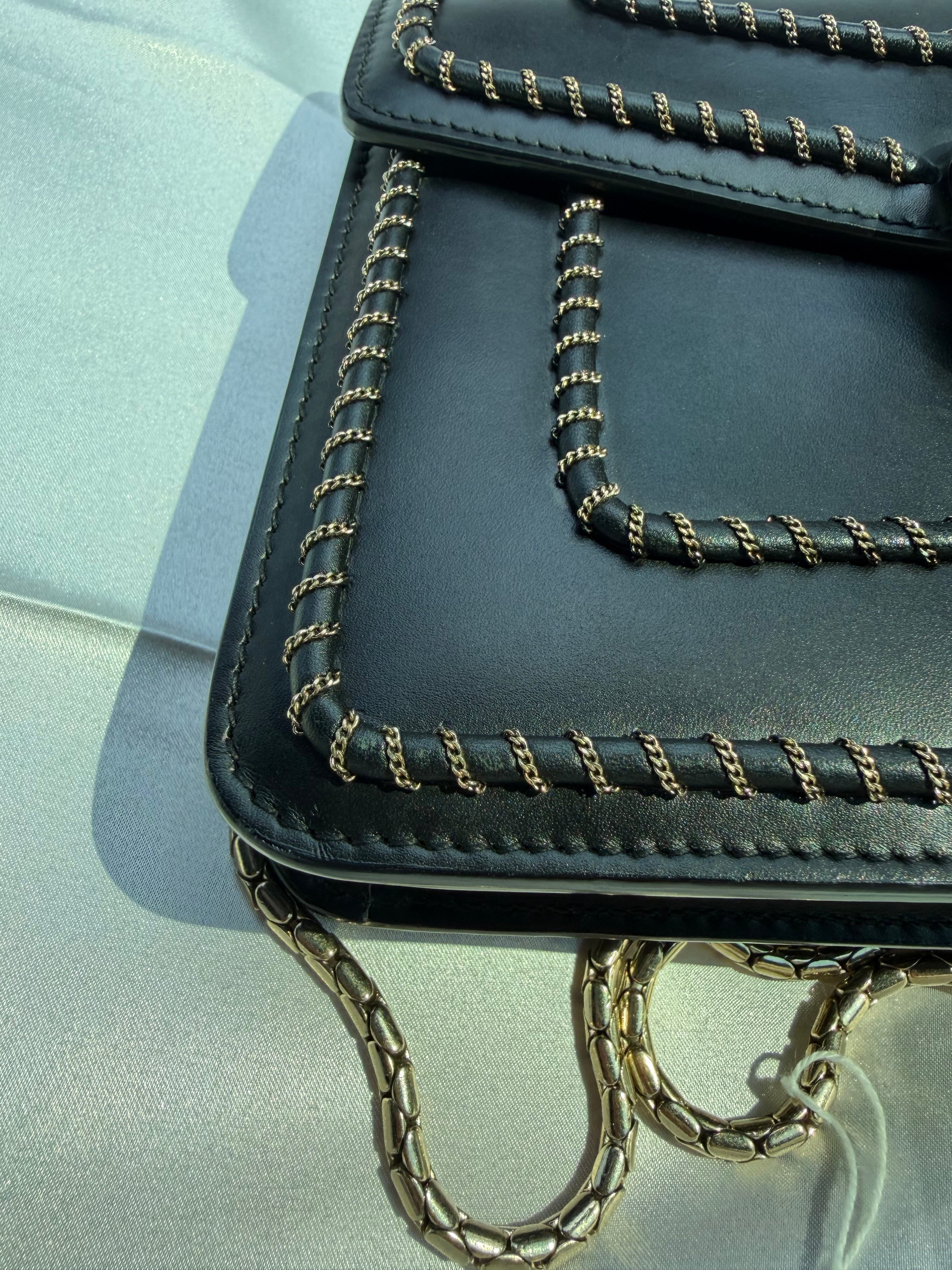 Bvlgari Black Chain Around Small Serpenti