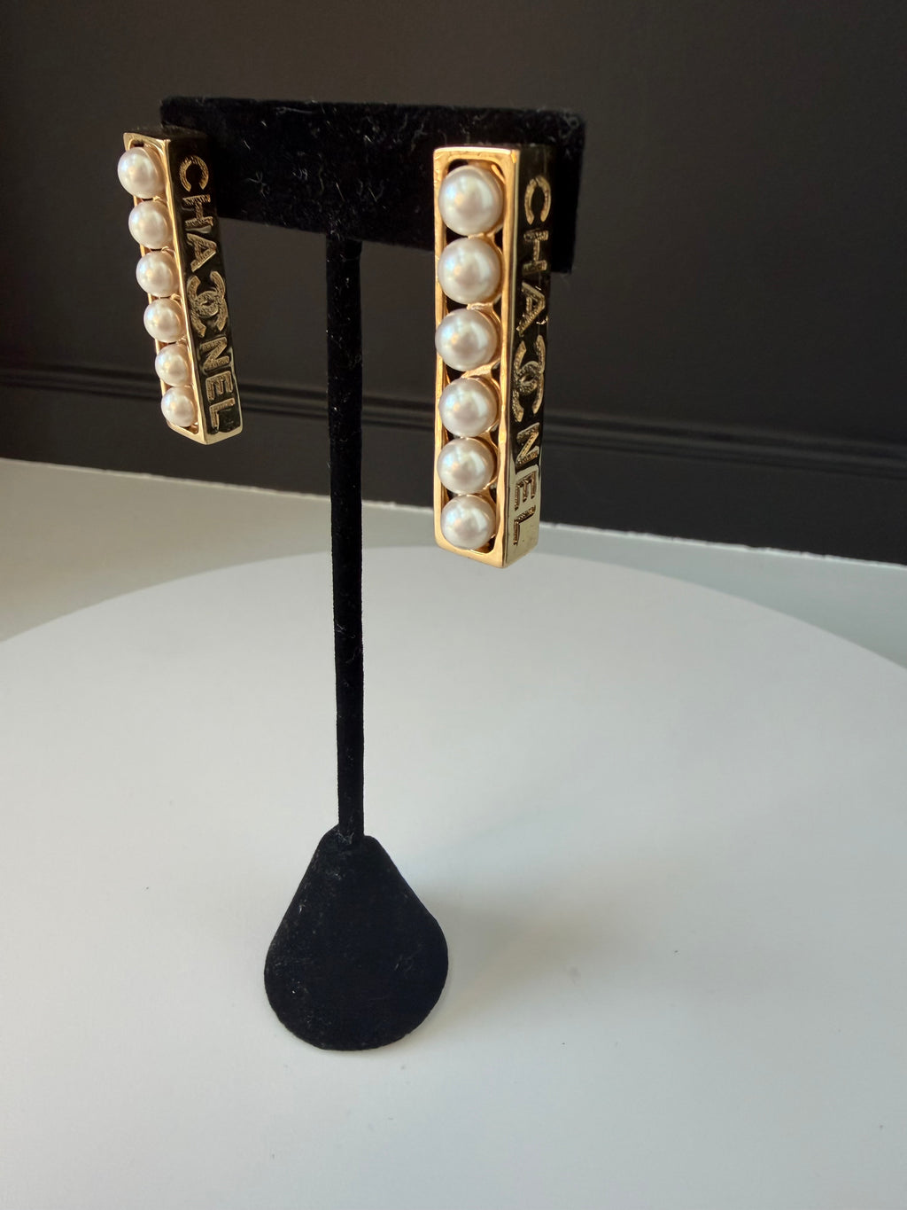 Chanel Pearl Earrings