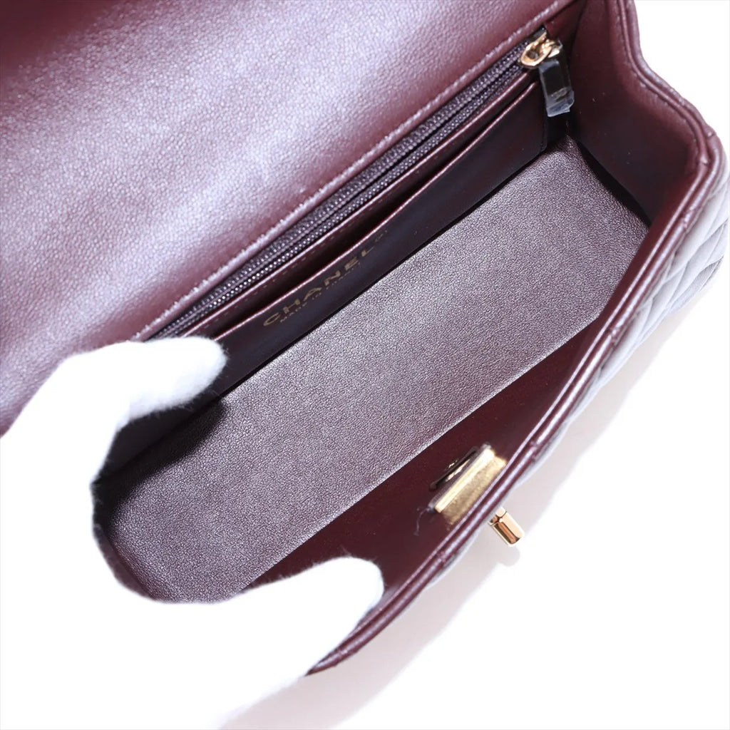 Chanel Brown Mini Top Handle