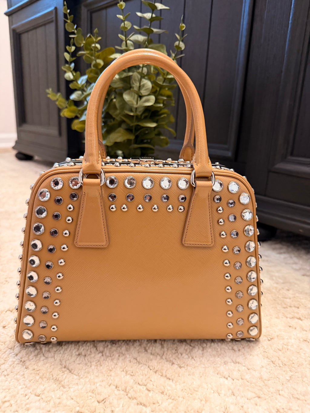 Prada Camel Rhinestone