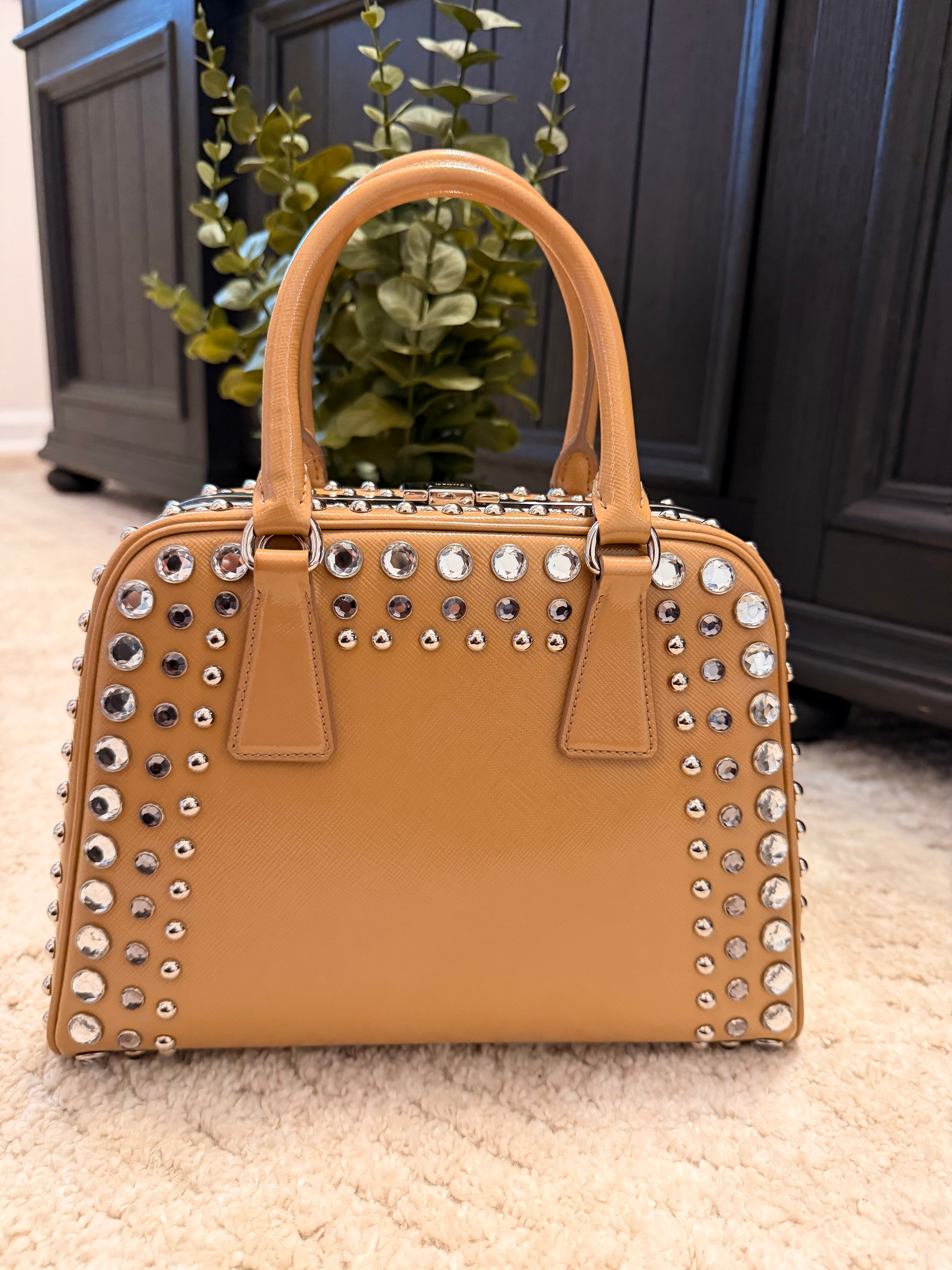 Prada Camel Rhinestone
