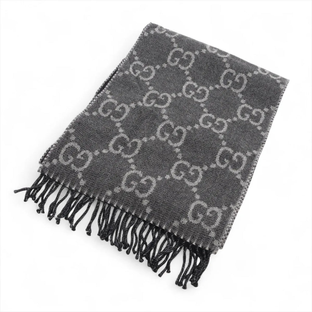 Gucci Scarf Wool Black