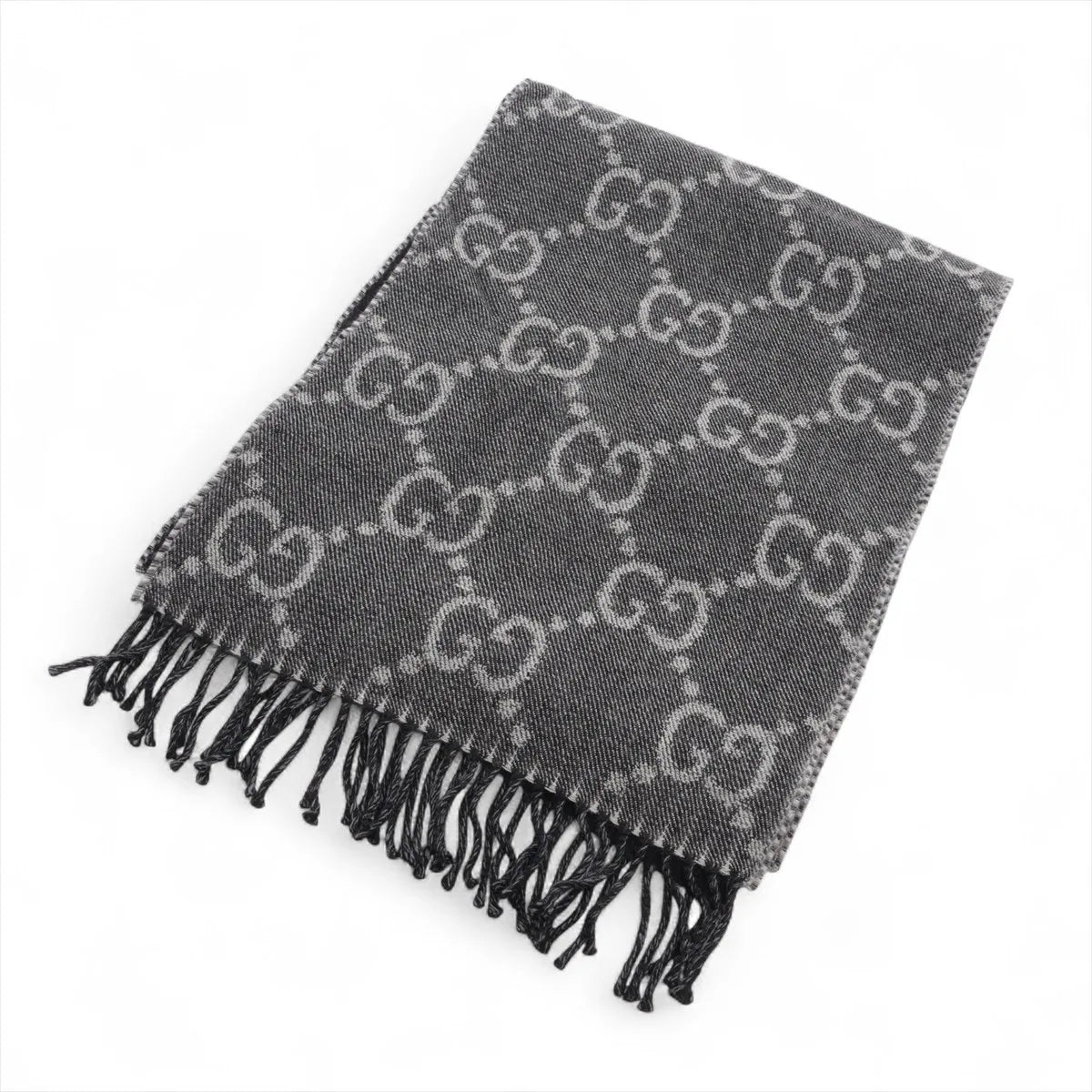 Gucci Scarf Wool Black