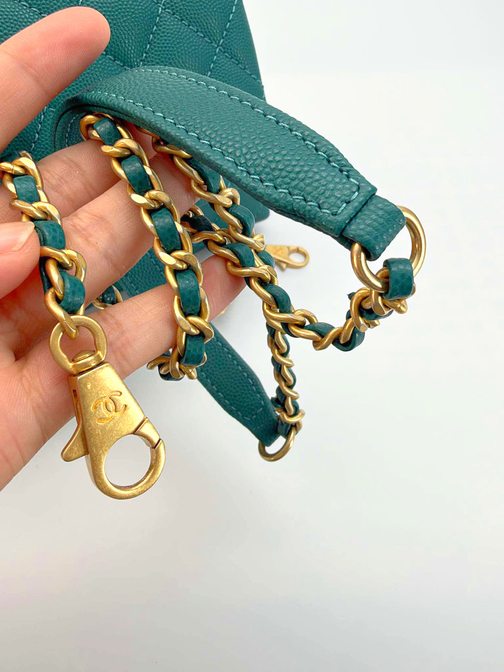 Chanel Coco Handle Green/Teal