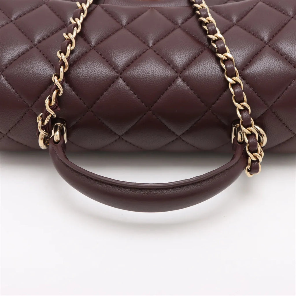 Chanel Brown Mini Top Handle