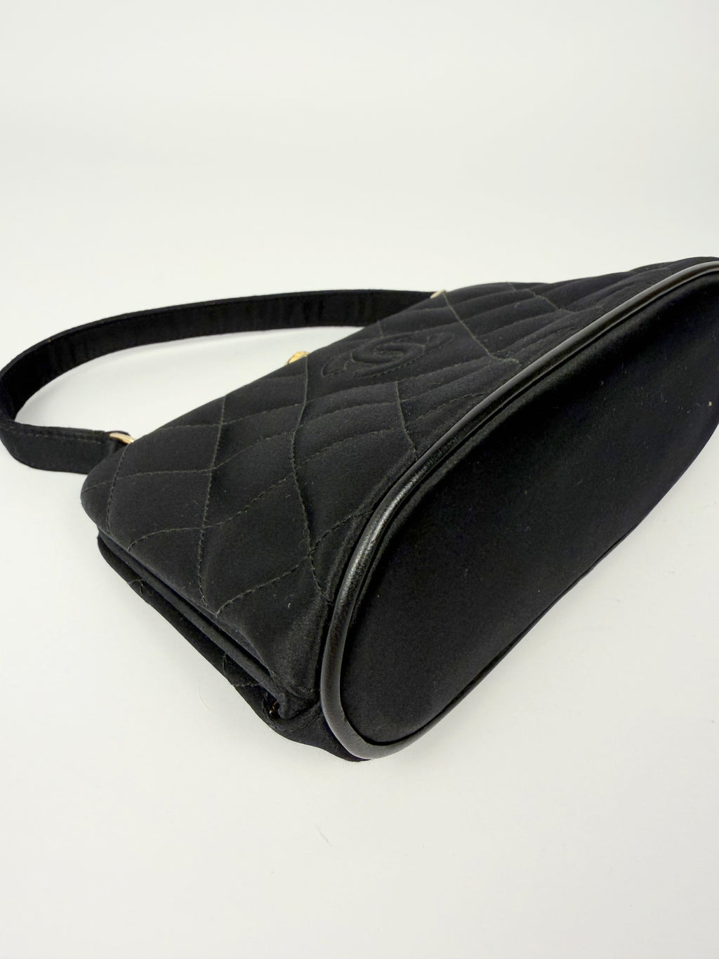 Chanel Quilted Satin Kisslock