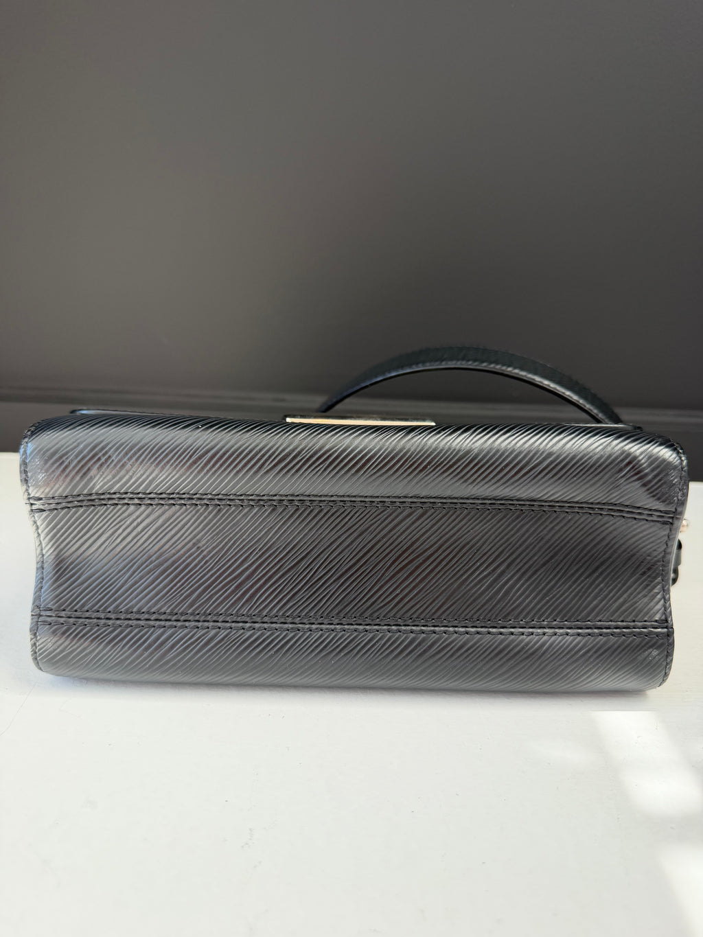 Louis Vuitton Silver Hardware Black Twist