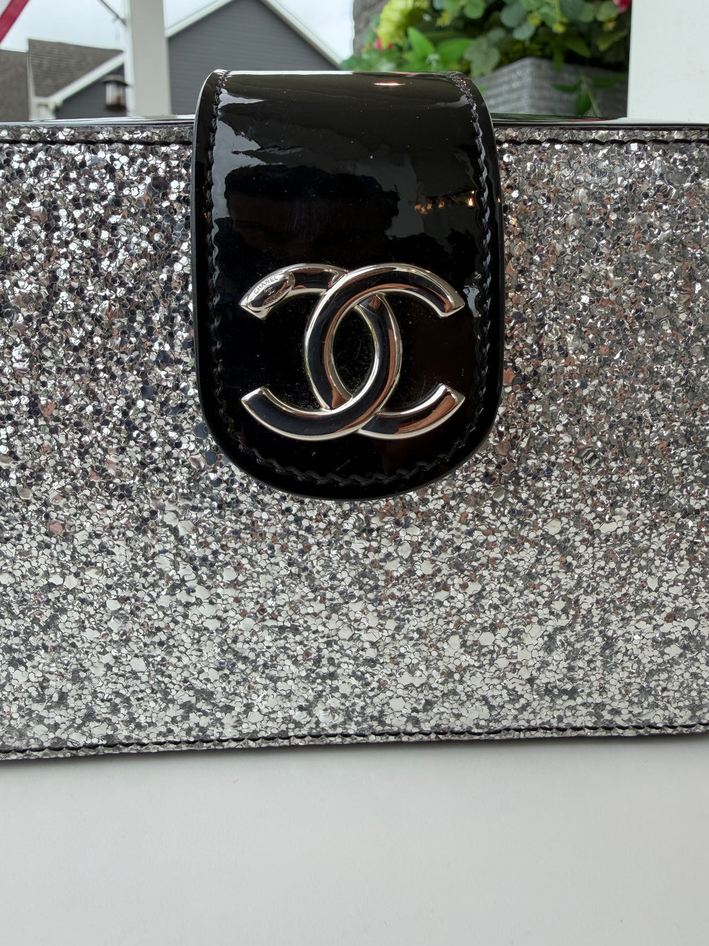 Chanel Crossbody Patent Black