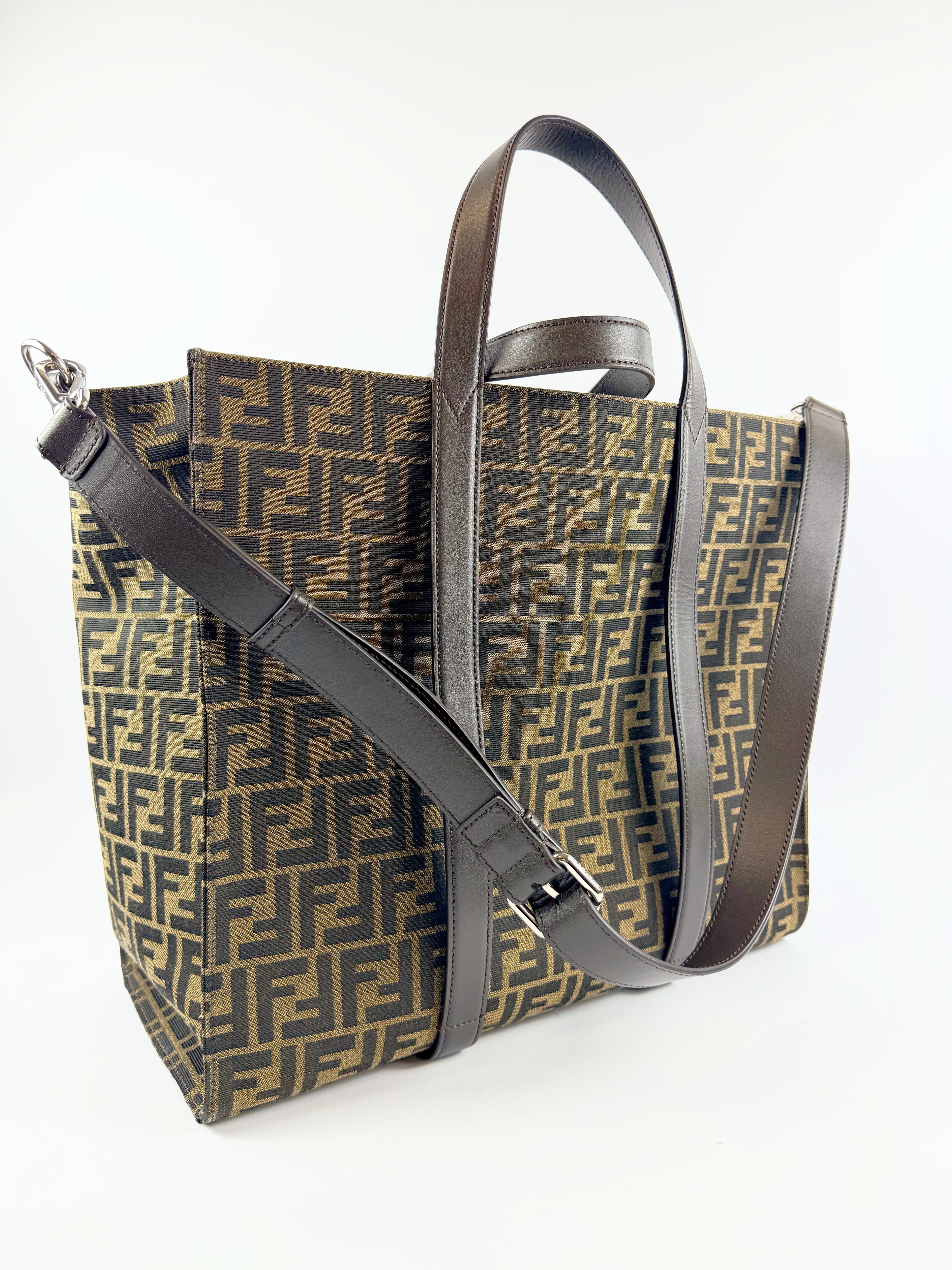 Fendi Zucca Tote Crossbody