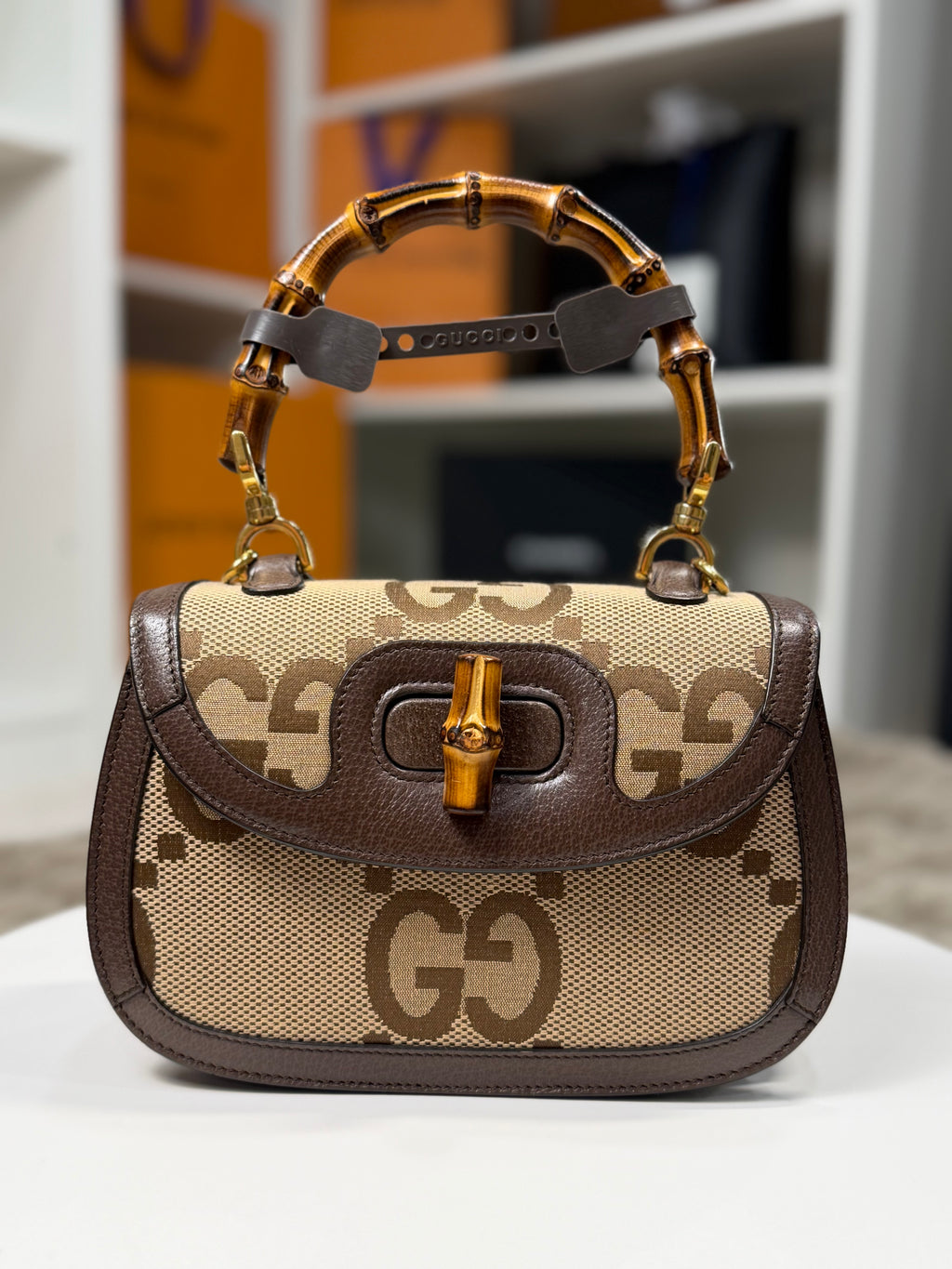 Gucci Bamboo Top Handle Crossbody