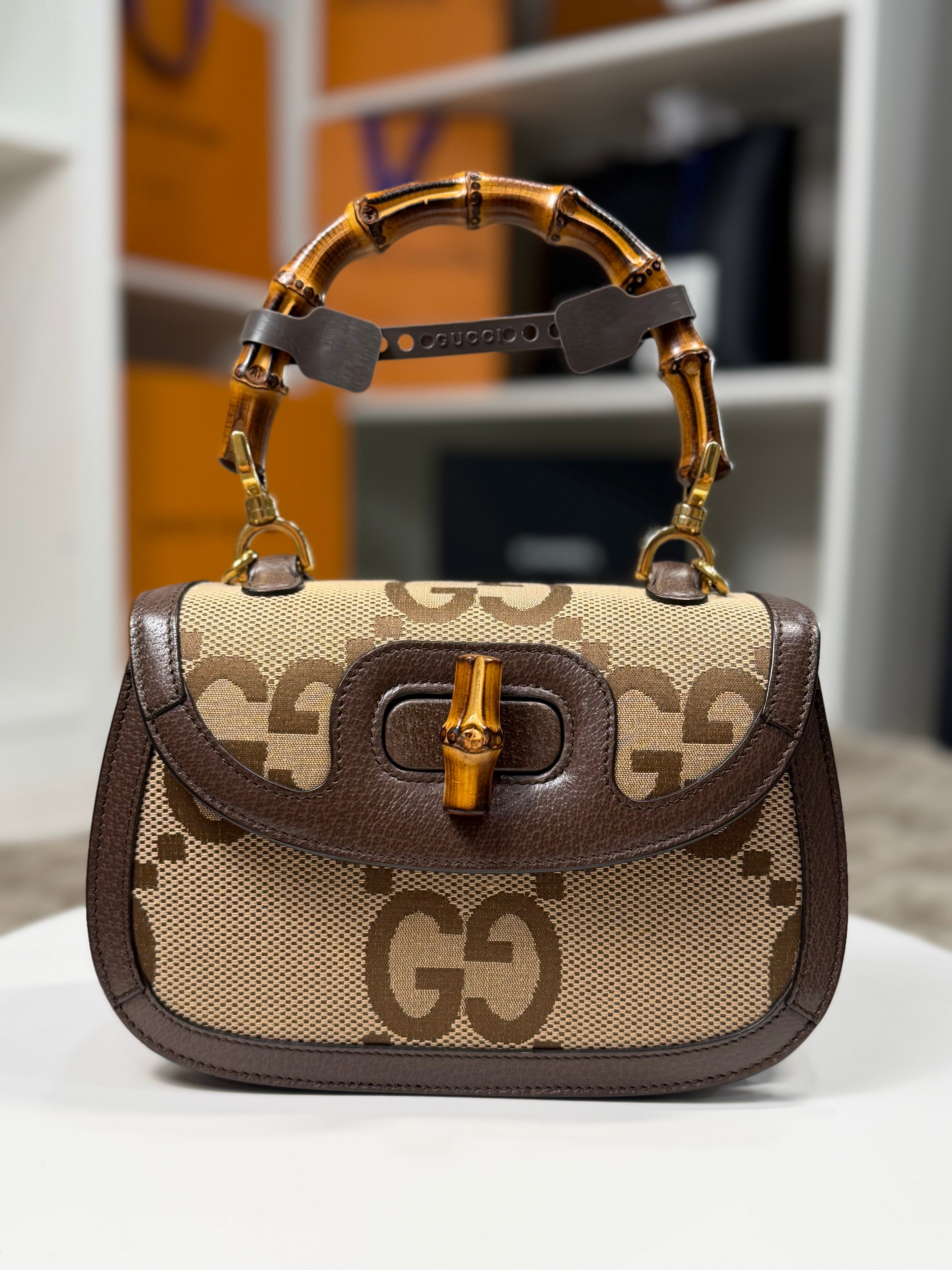 Gucci Bamboo Top Handle Crossbody