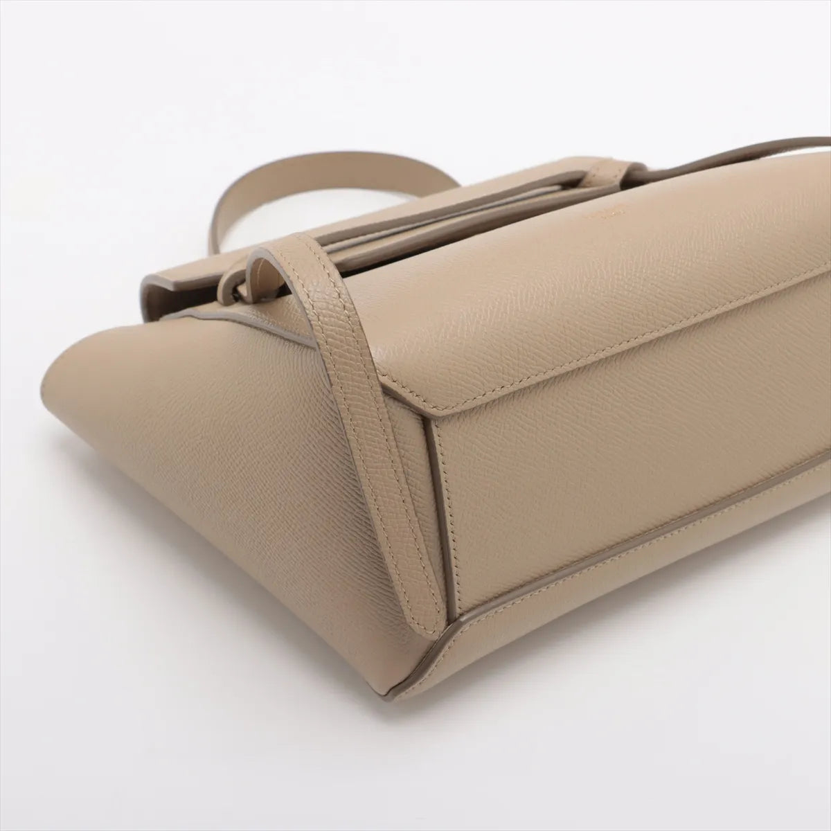 Celine Nano Leather 2 Way Handbag Beige