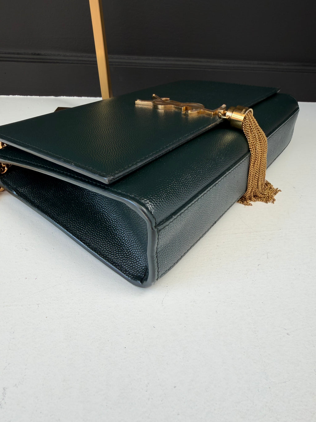 YSL Dark Green Crossbody