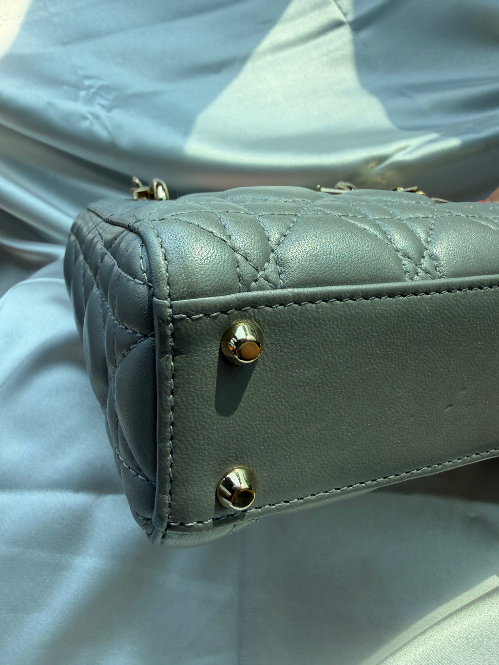 Christian Lady Dior Mini Grey