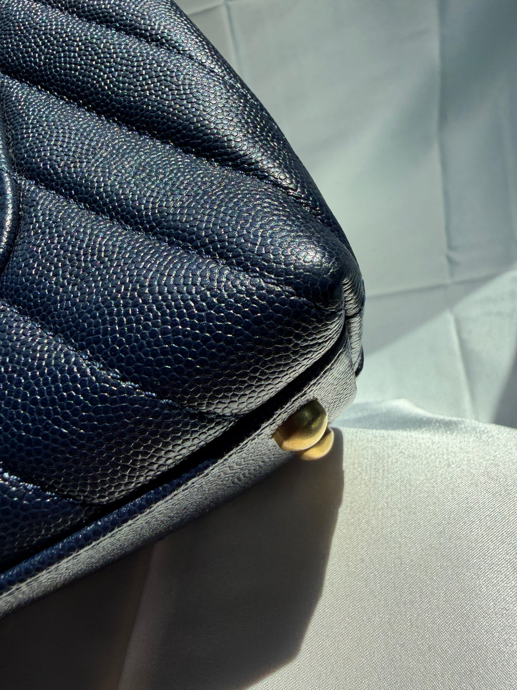 Chanel Coco Handle Navy Blue