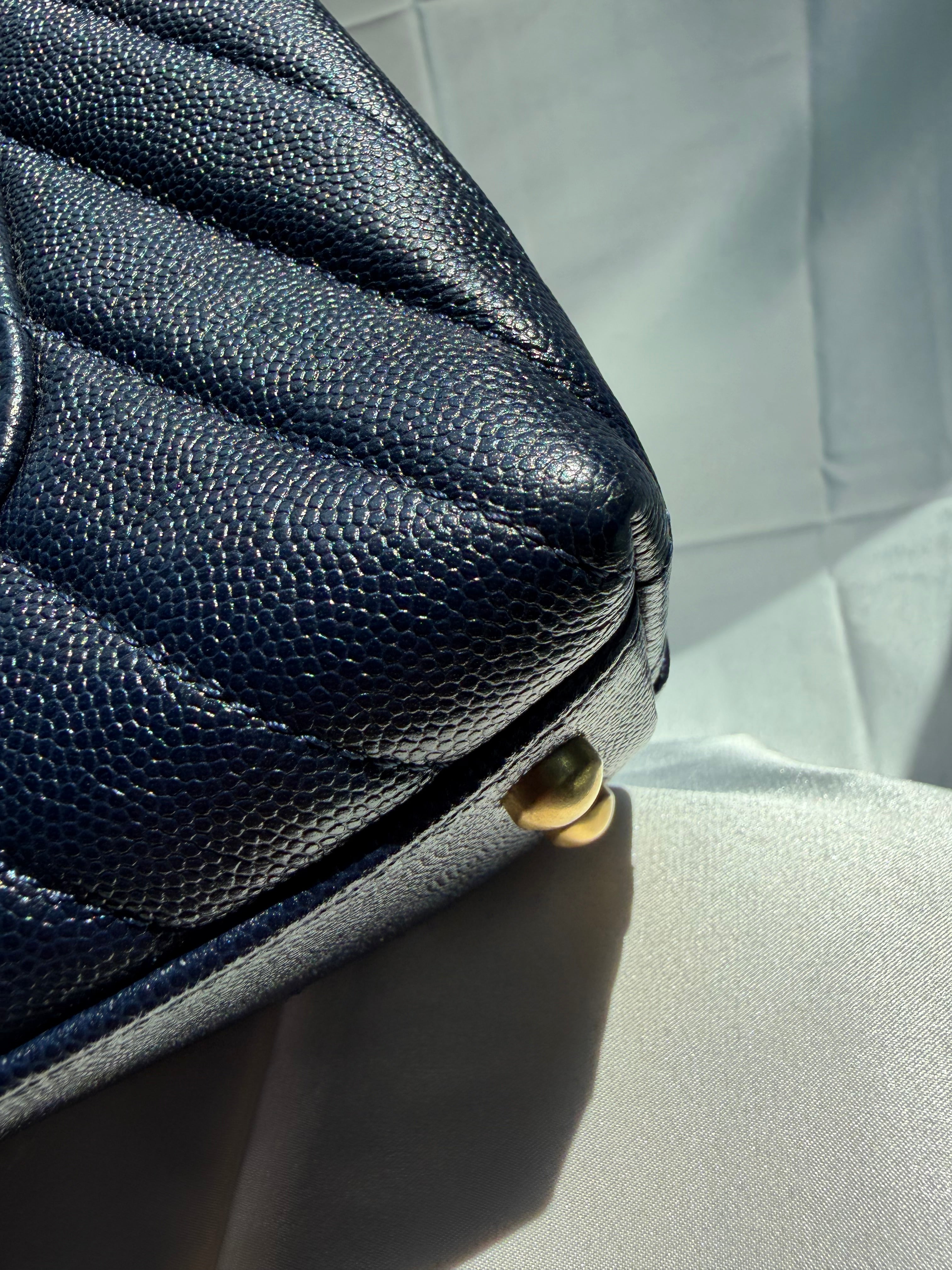 Chanel Coco Handle Navy Blue