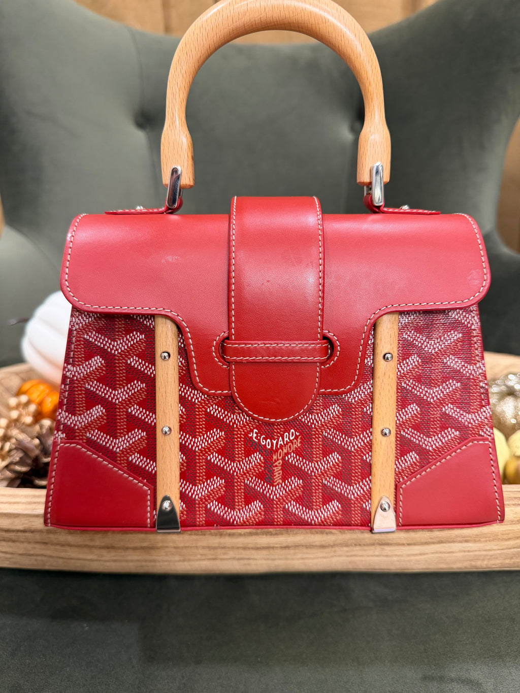 Goyard Mini Saigon Red