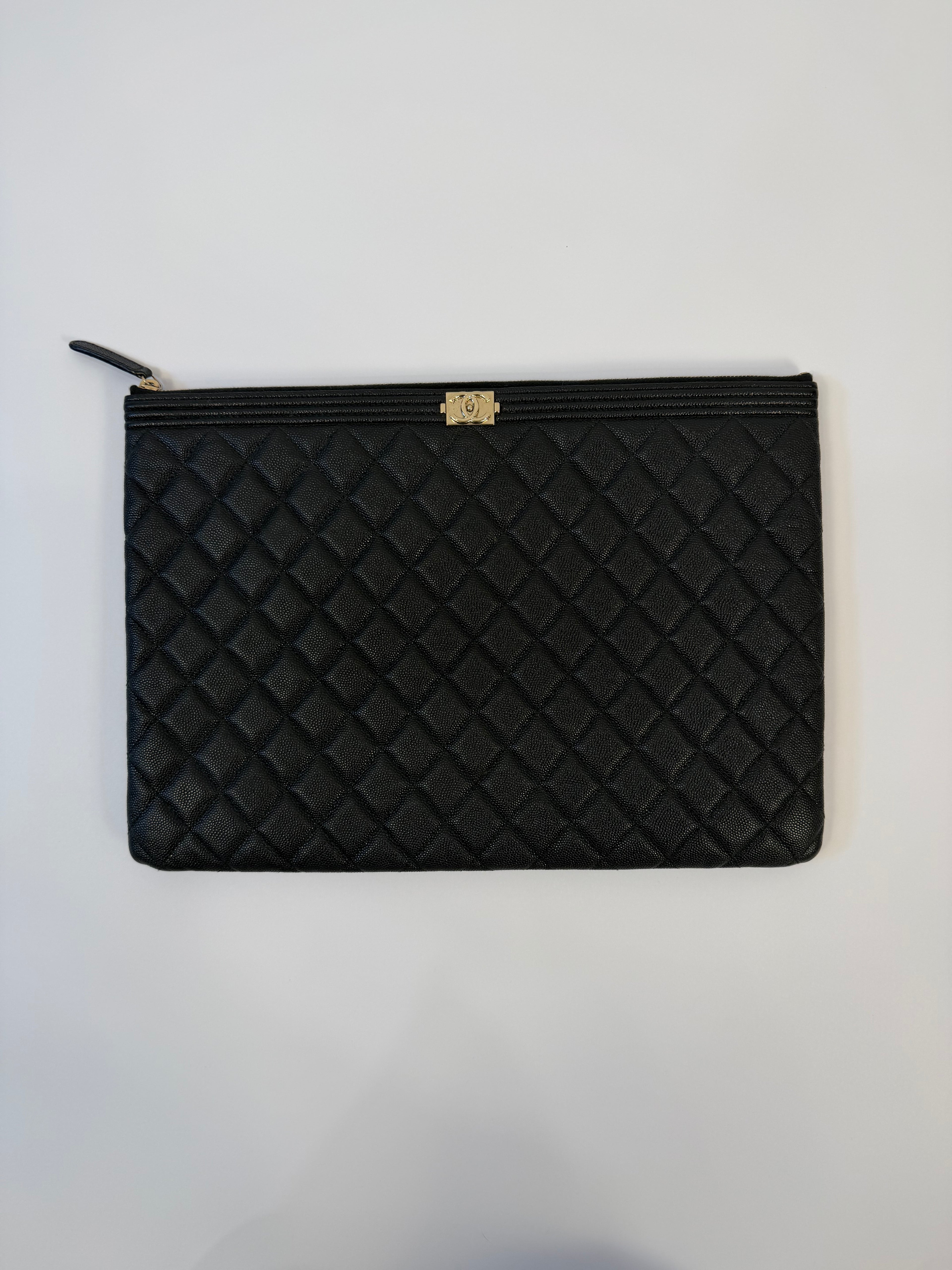 Chanel O Case Caviar