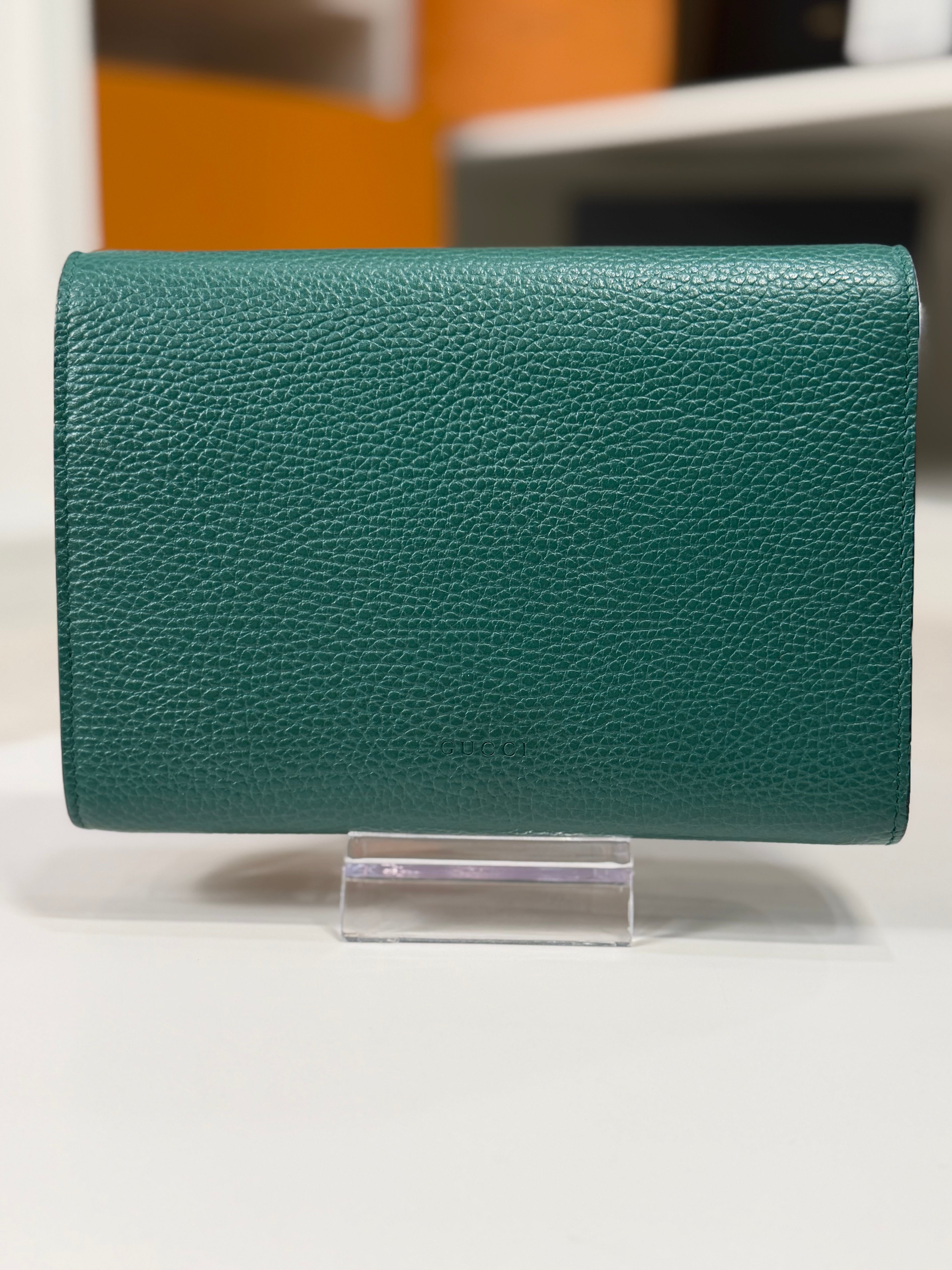 Gucci Dionysus Wallet On Chain Green