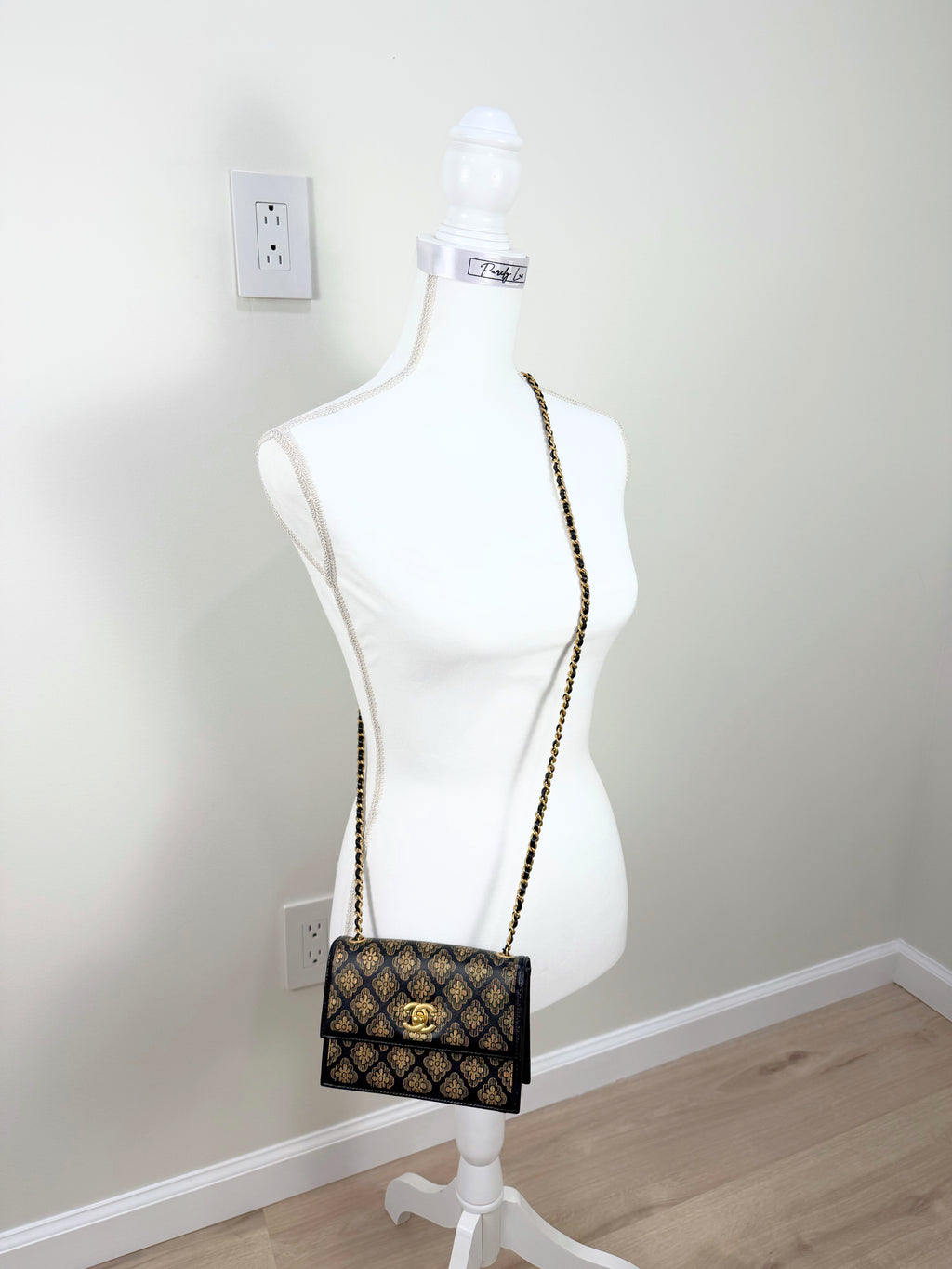 Chanel Black Gold Crossbody
