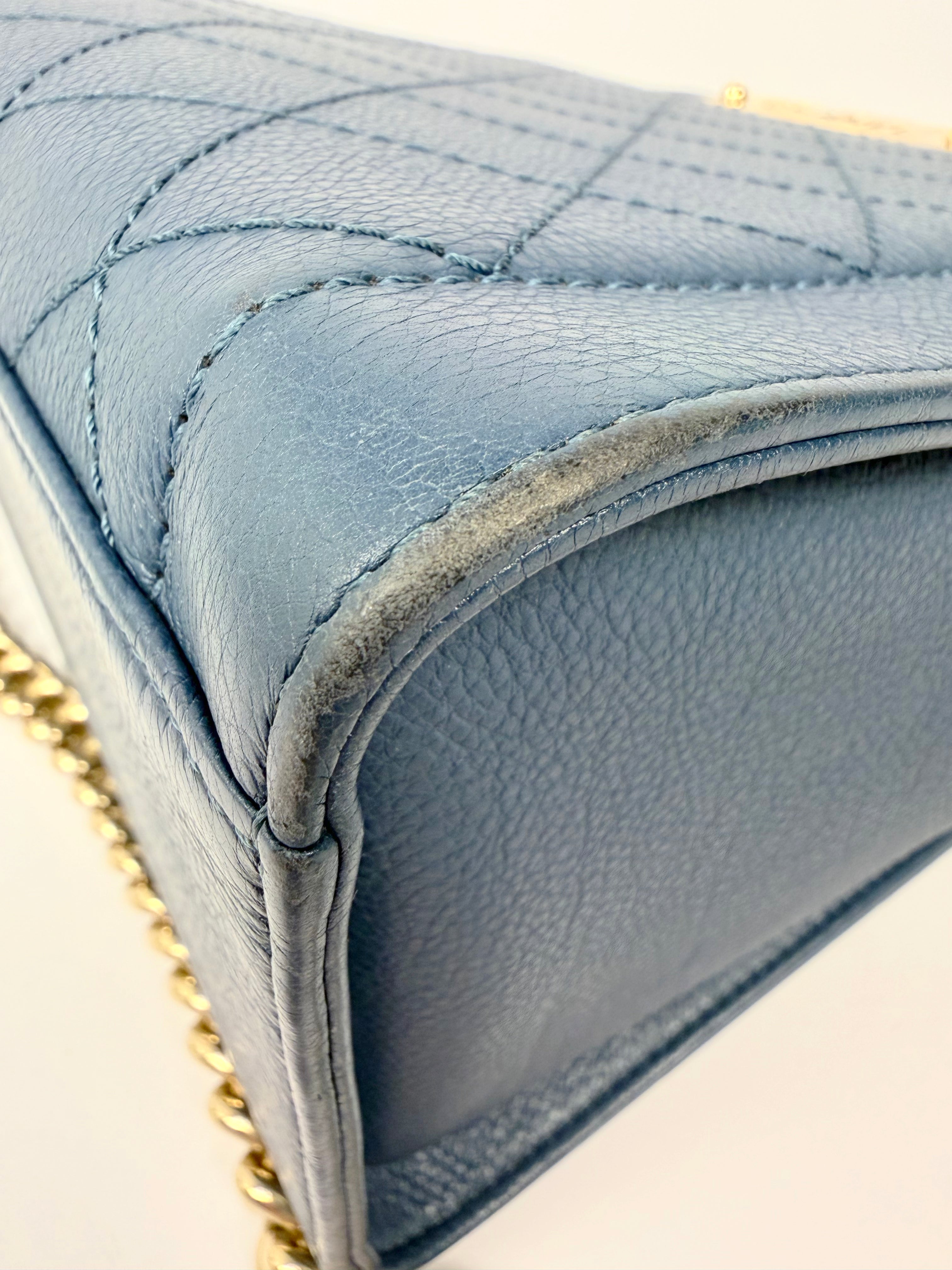Chanel Blue Shopper Tote Crossbody
