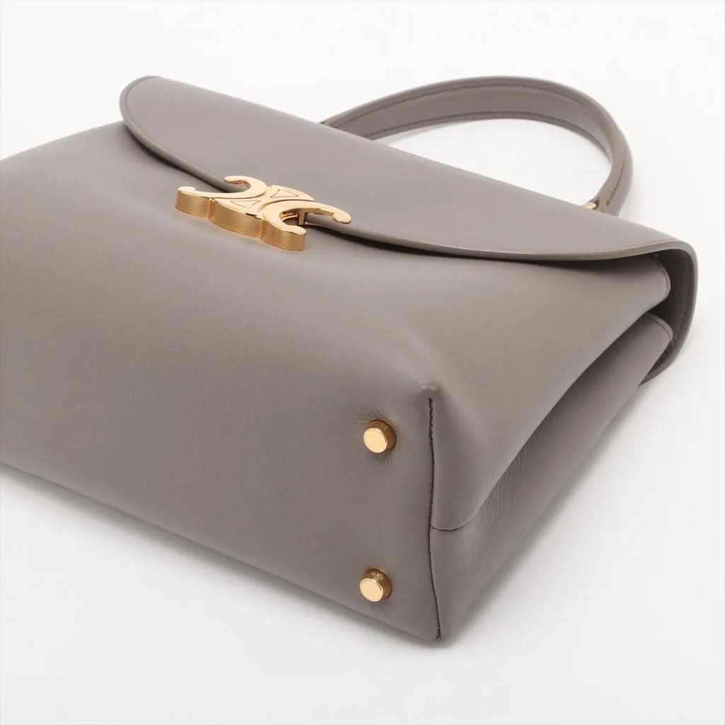 Celine Triomphe Medium Nino Handbag Gray