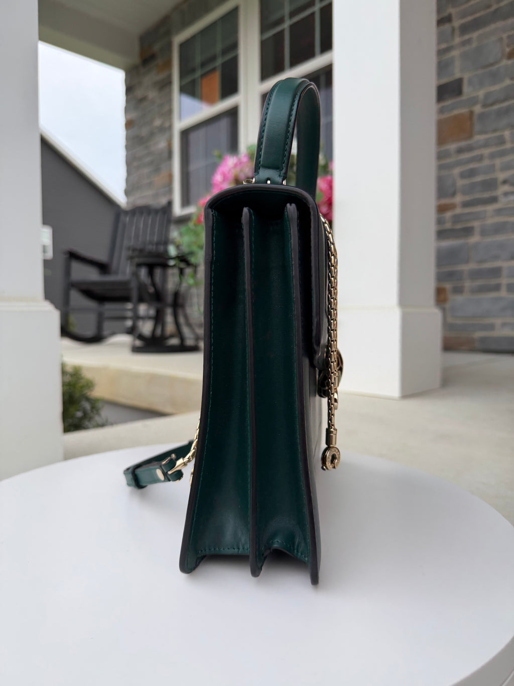 Bvlgari Green Top Handle