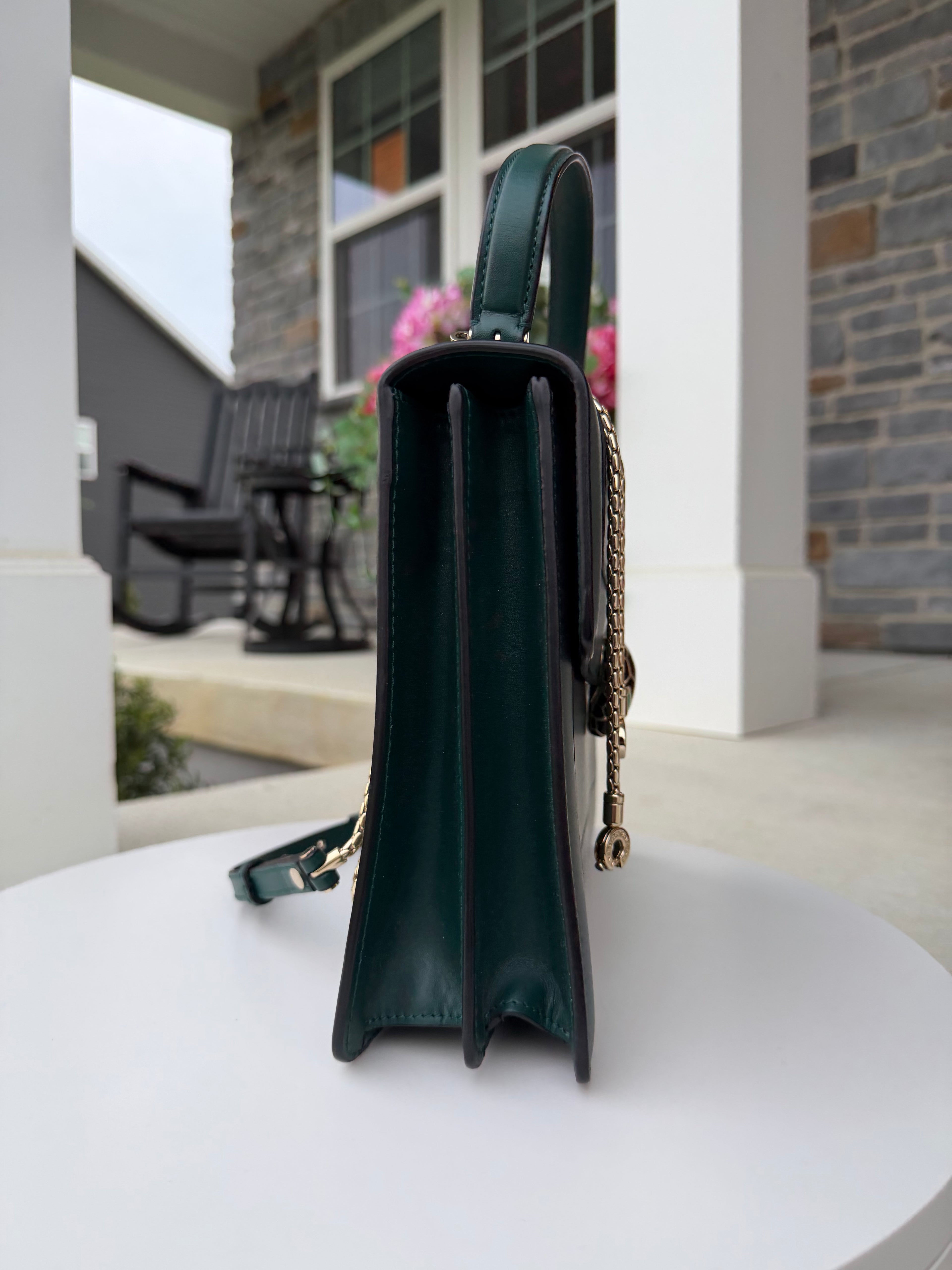 Bvlgari Green Top Handle