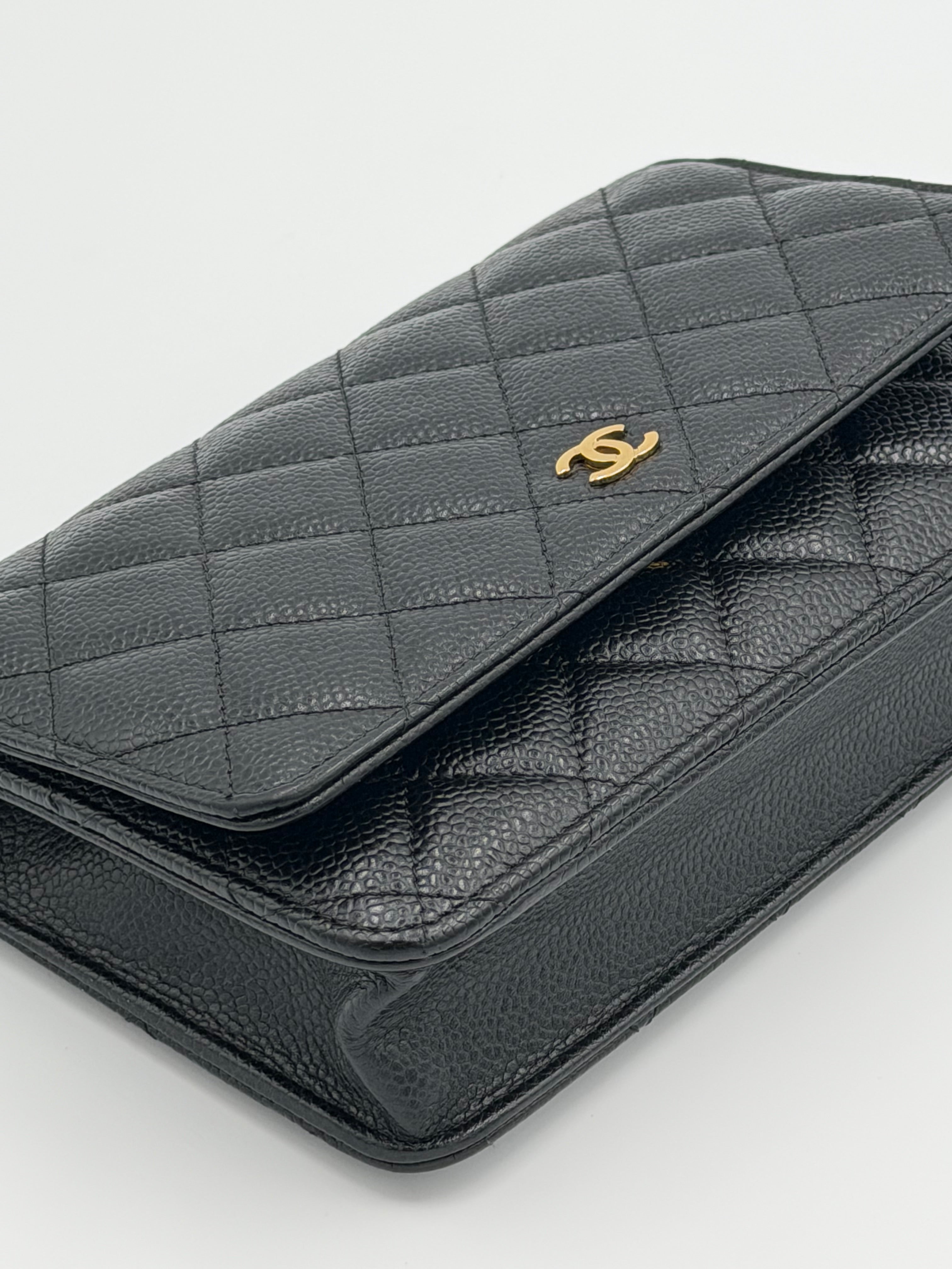 Chanel Caviar Wallet on Chain