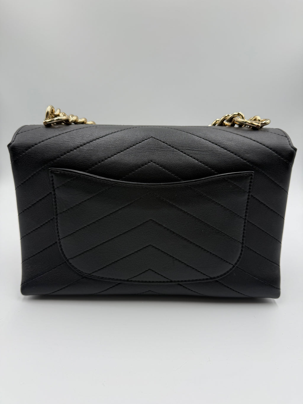 Chanel Chevron Two Way Handbag