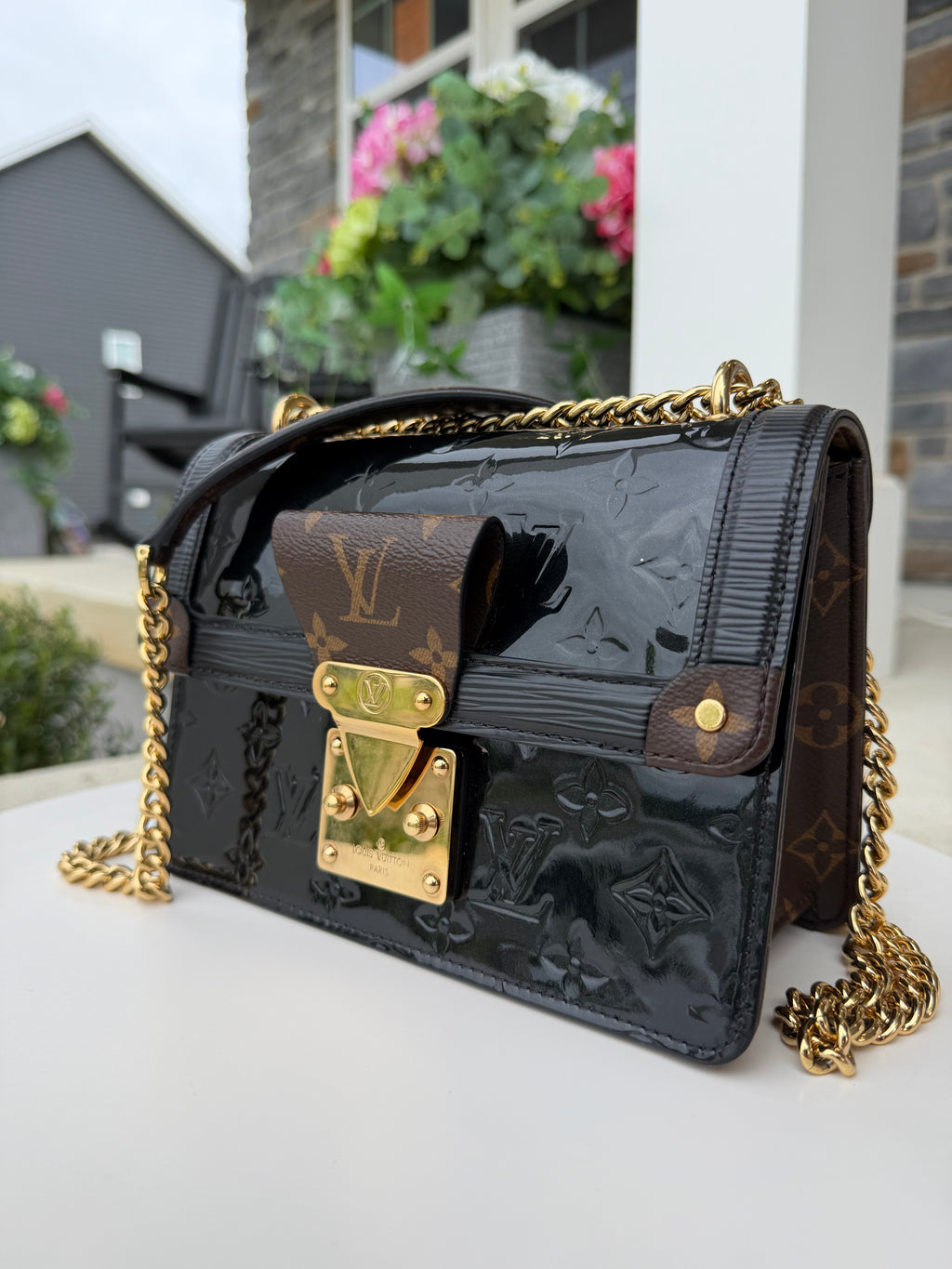 Louis Vuitton Patent Black Crossbody