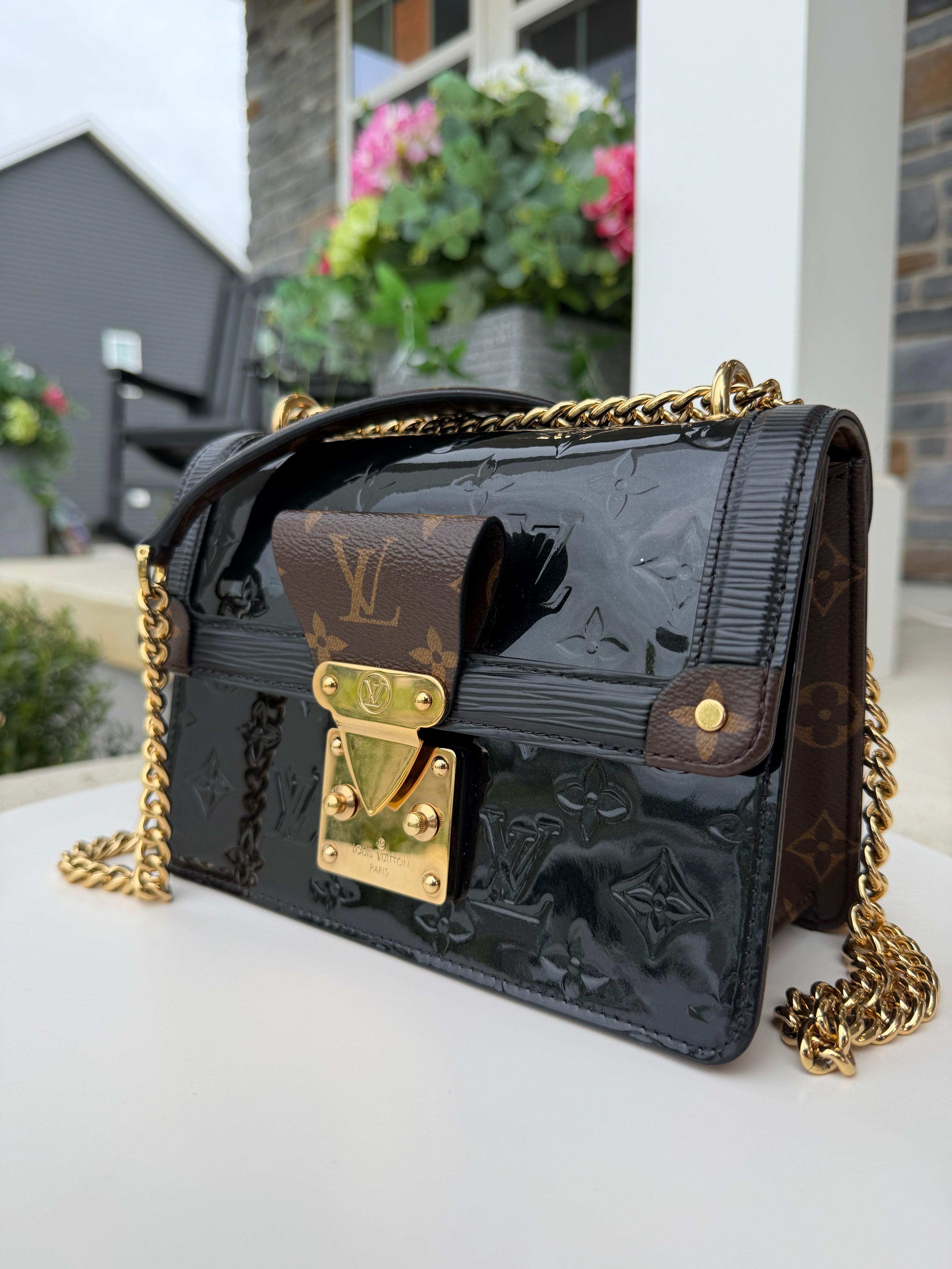 Louis Vuitton Patent Black Crossbody