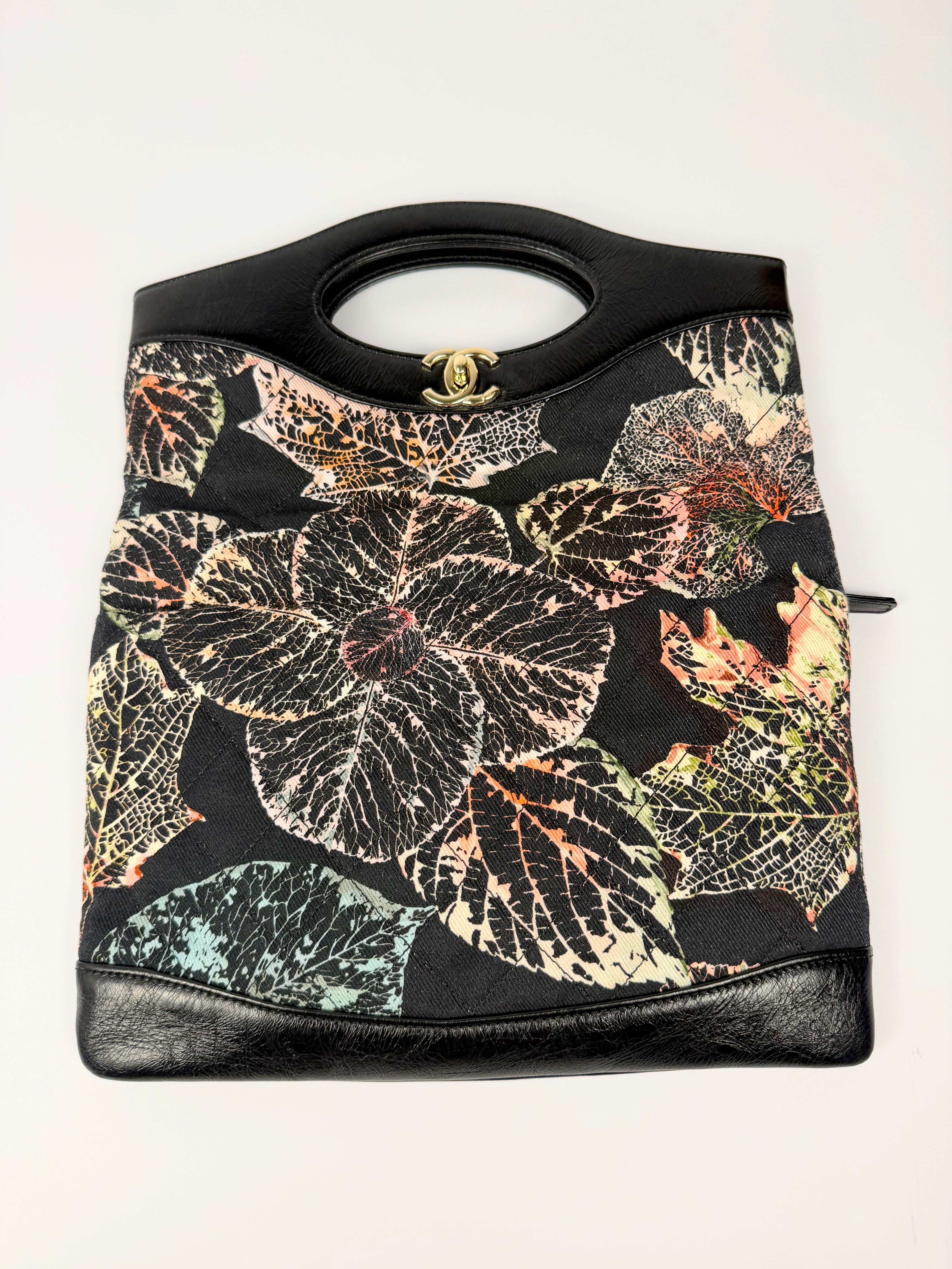 Chanel Floral Kelly Style Clutch