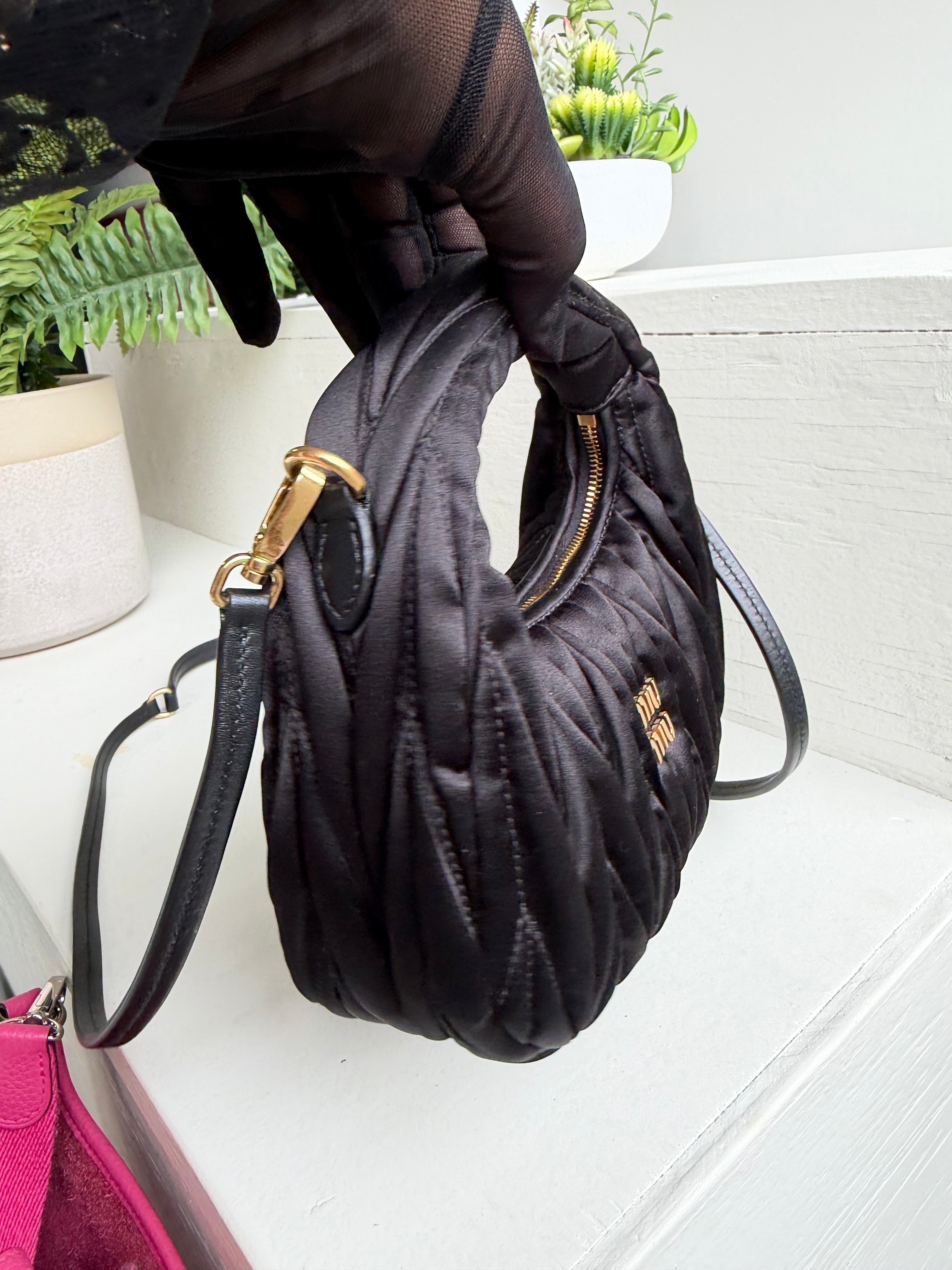 Miu Miu Black Satin