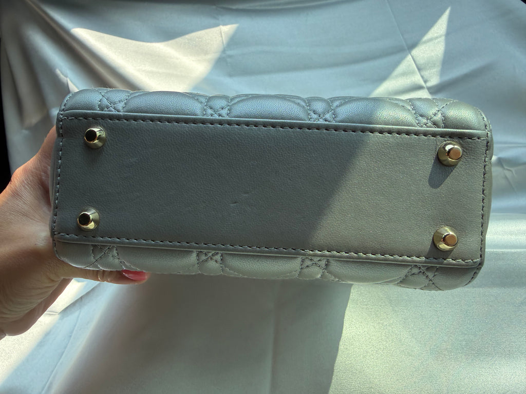 Christian Lady Dior Mini Grey