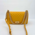 Chanel Medium Lambskin Yellow