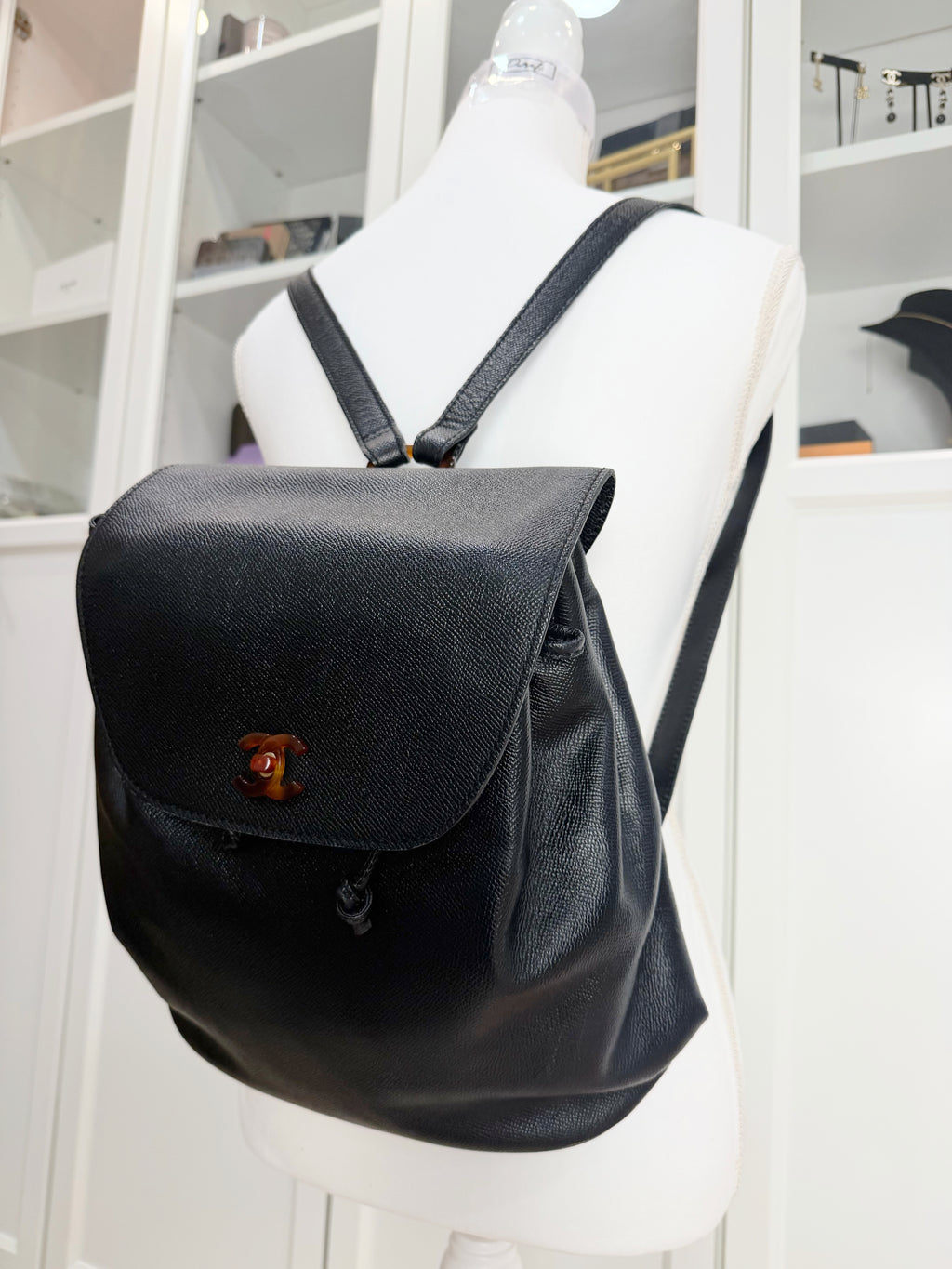 Chanel Caviar Black Backpack