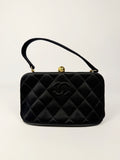 Chanel Quilted Satin Kisslock