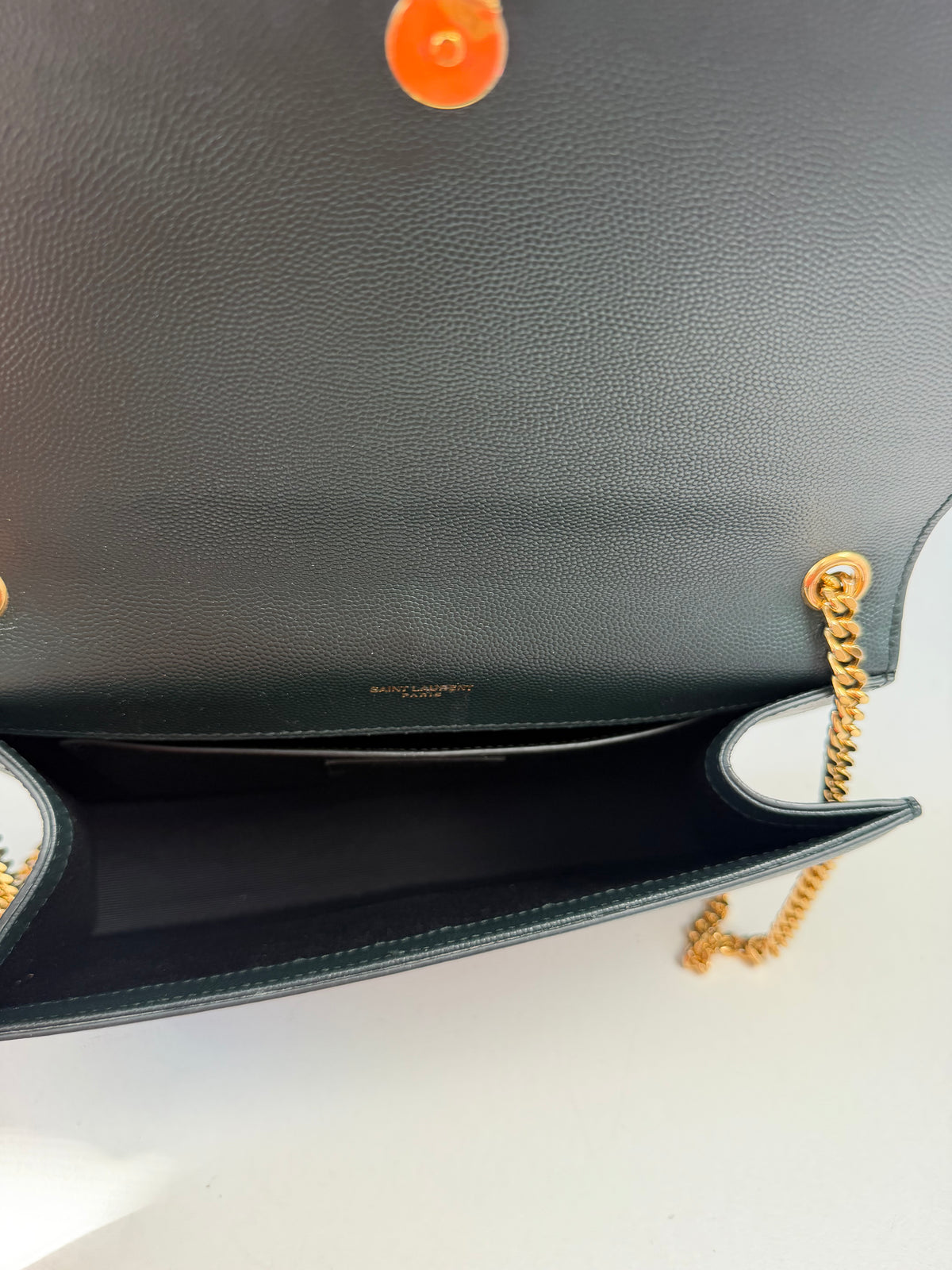 YSL Dark Green Crossbody