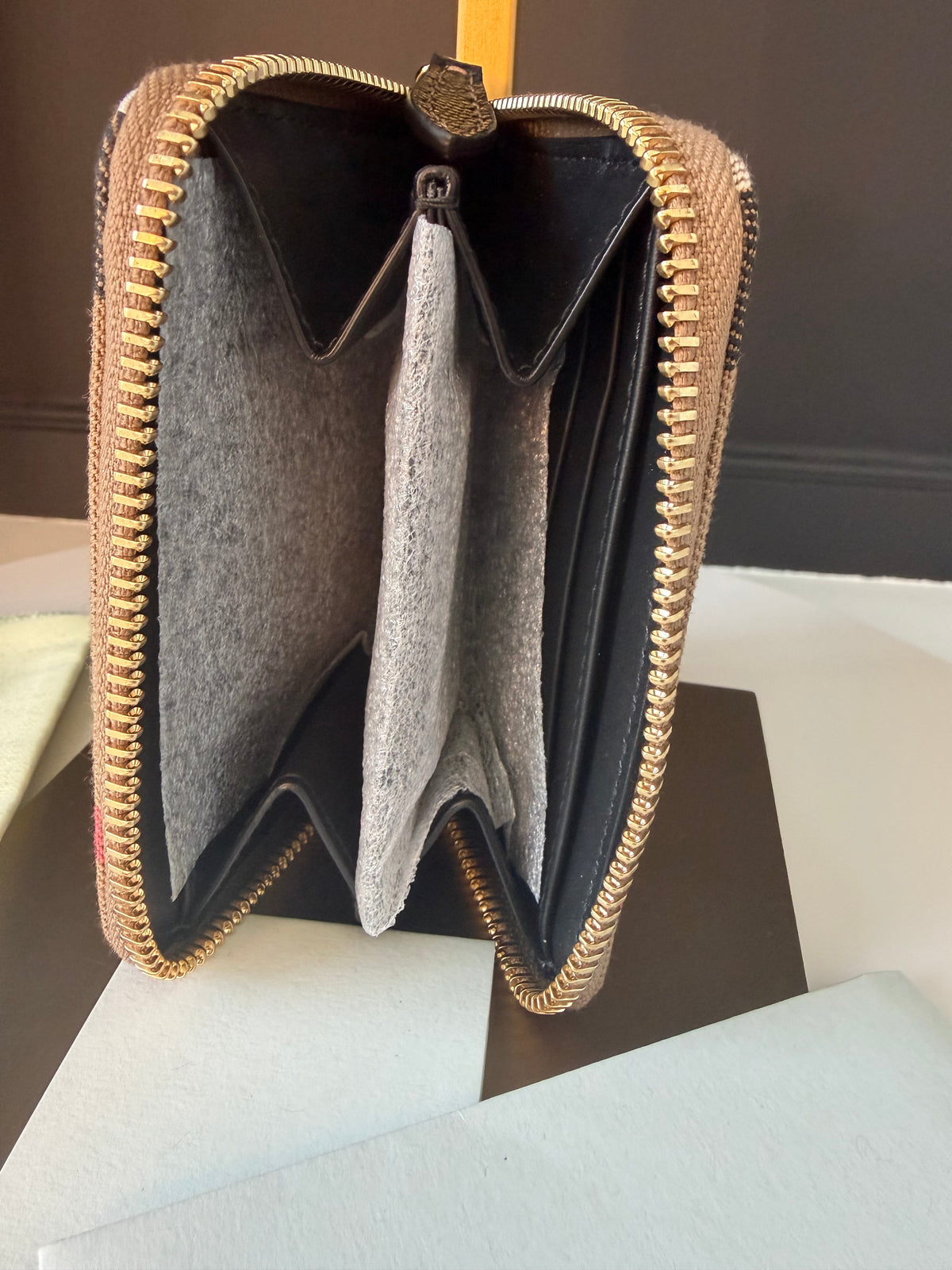 Burberry Compact Zip New with Tags