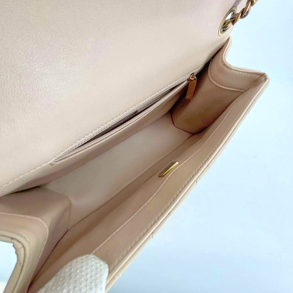 Chanel Beige Microchipped Crossbody