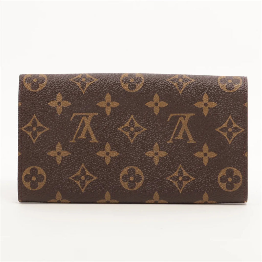 Louis Vuitton Monogram Pochette Porte Brown Long Wallet