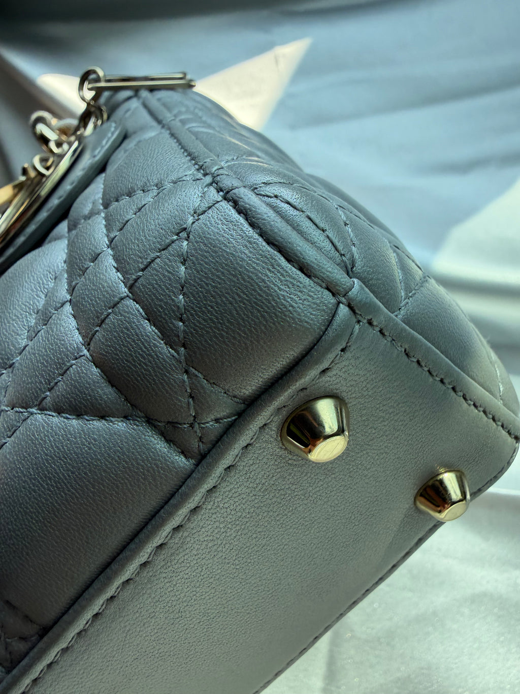 Christian Lady Dior Mini Grey